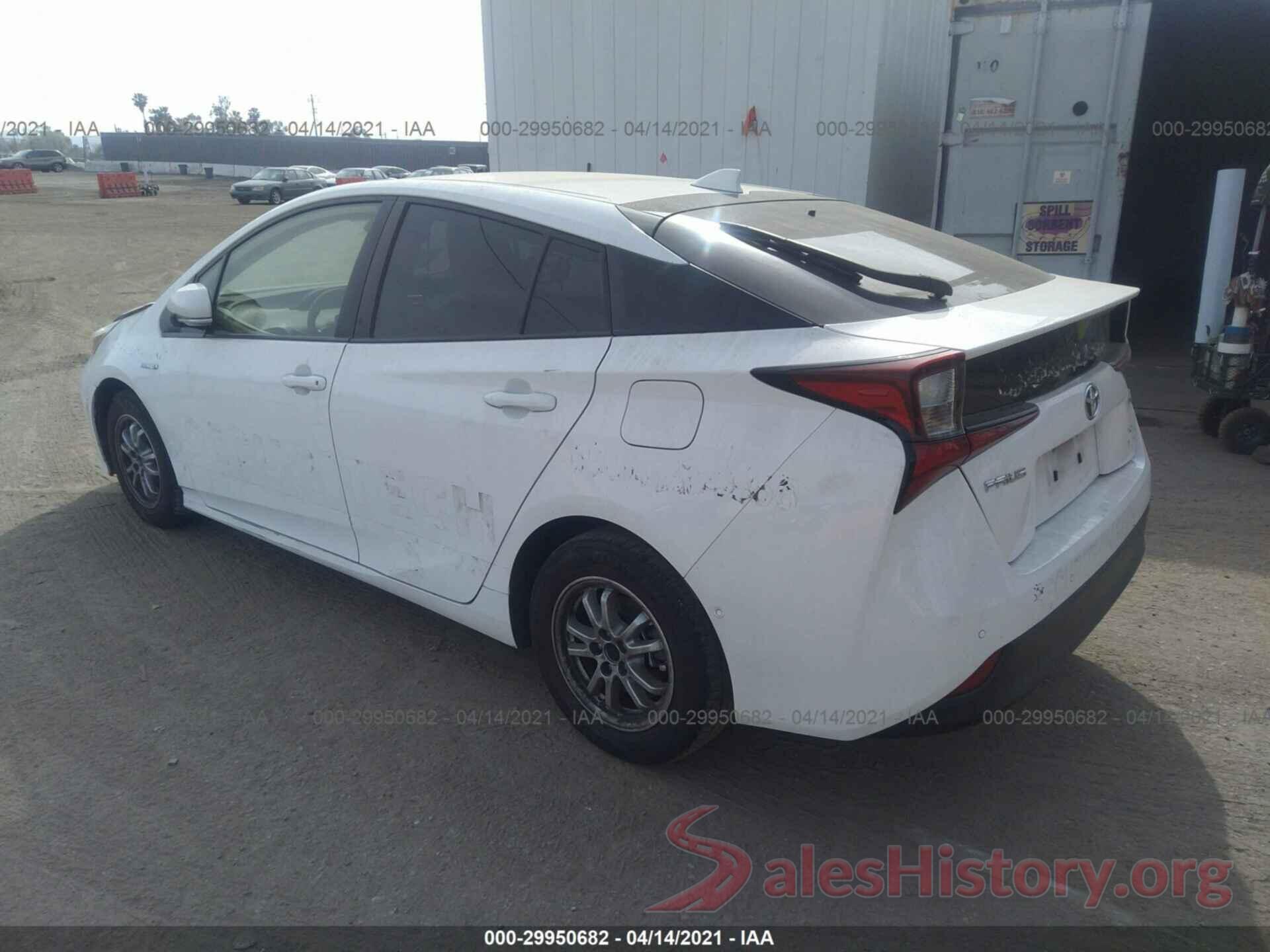 JTDKARFU6K3068616 2019 TOYOTA PRIUS