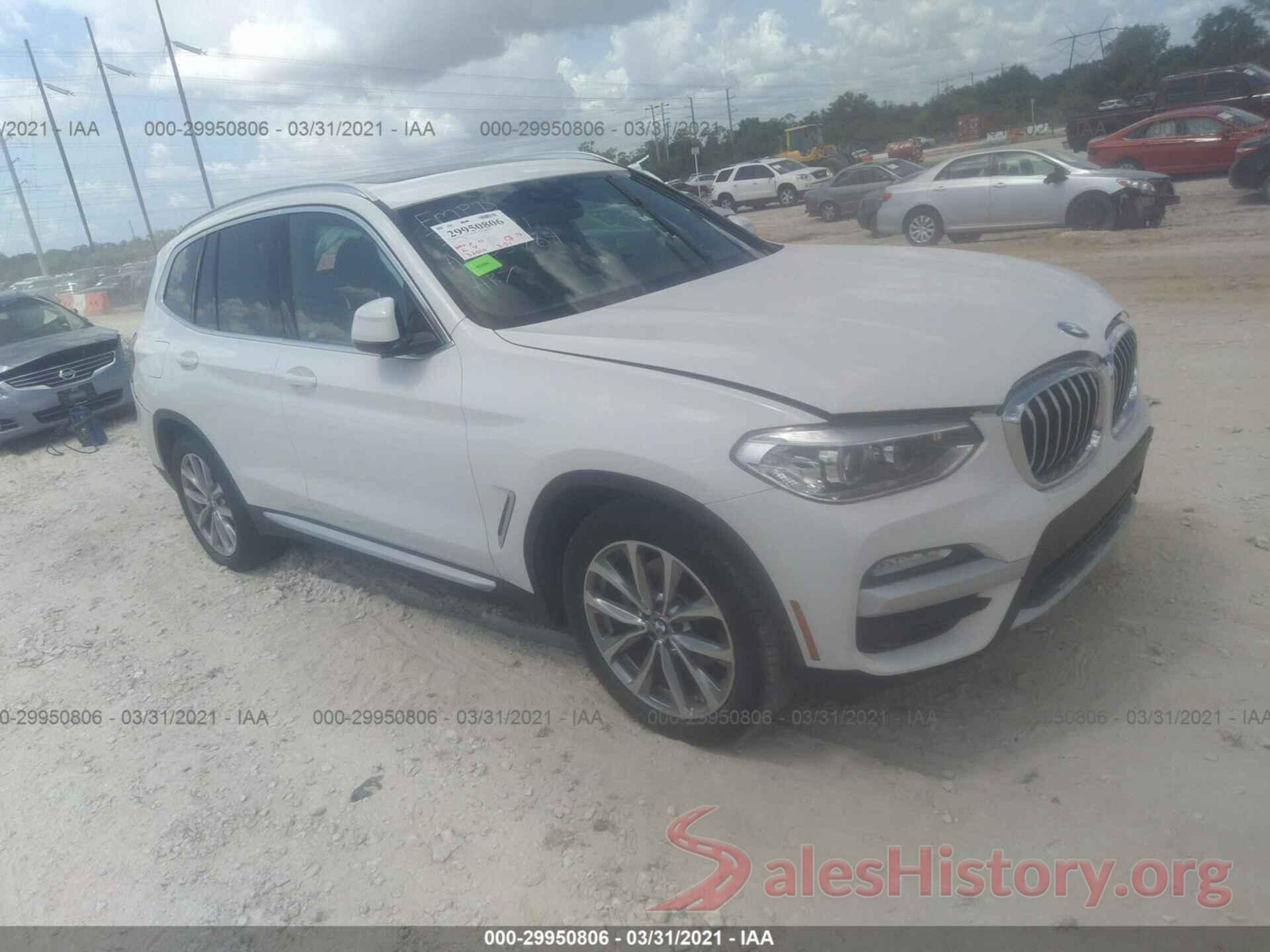 5UXTR7C59KLE96695 2019 BMW X3