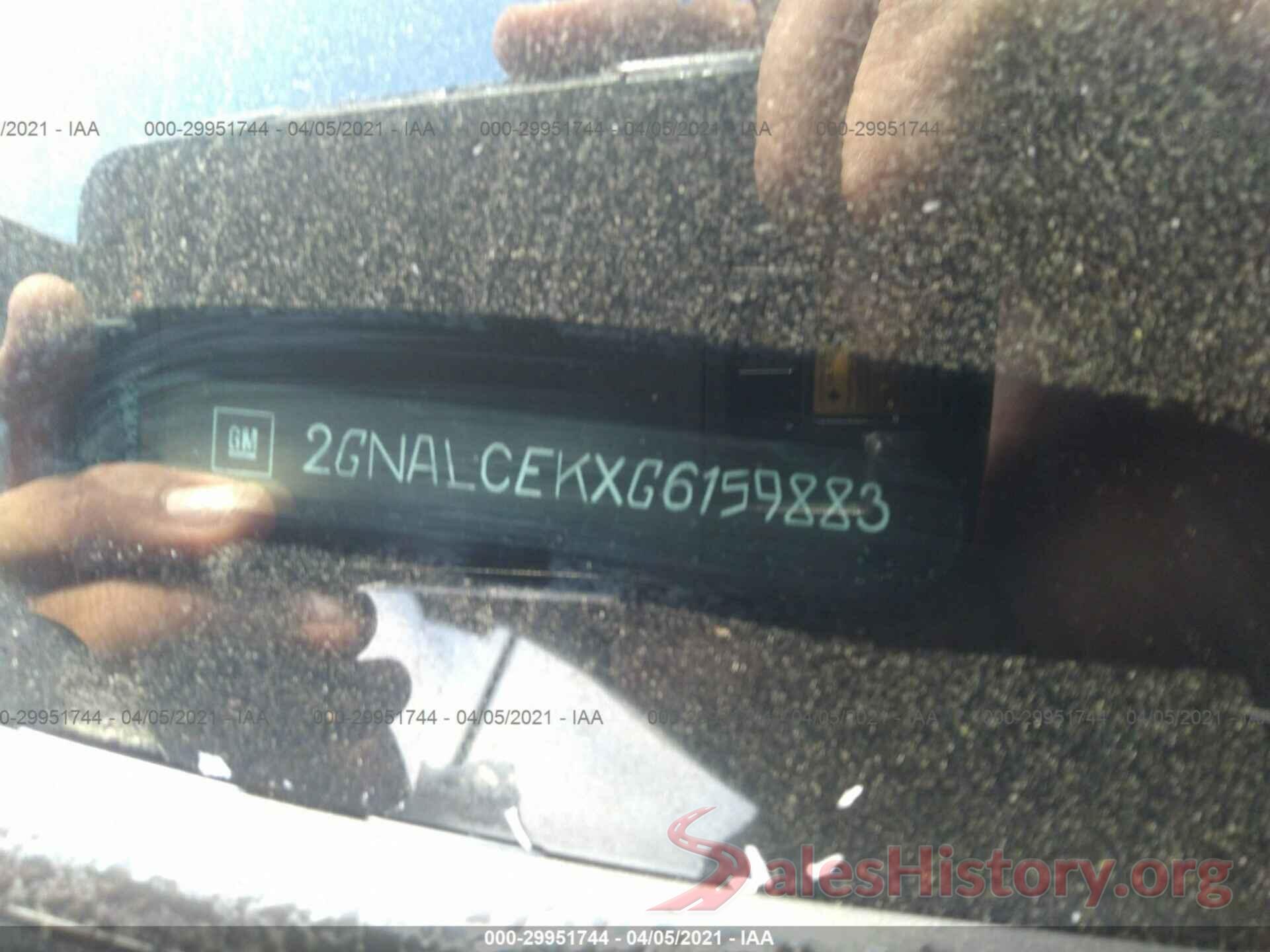 2GNALCEKXG6159883 2016 CHEVROLET EQUINOX