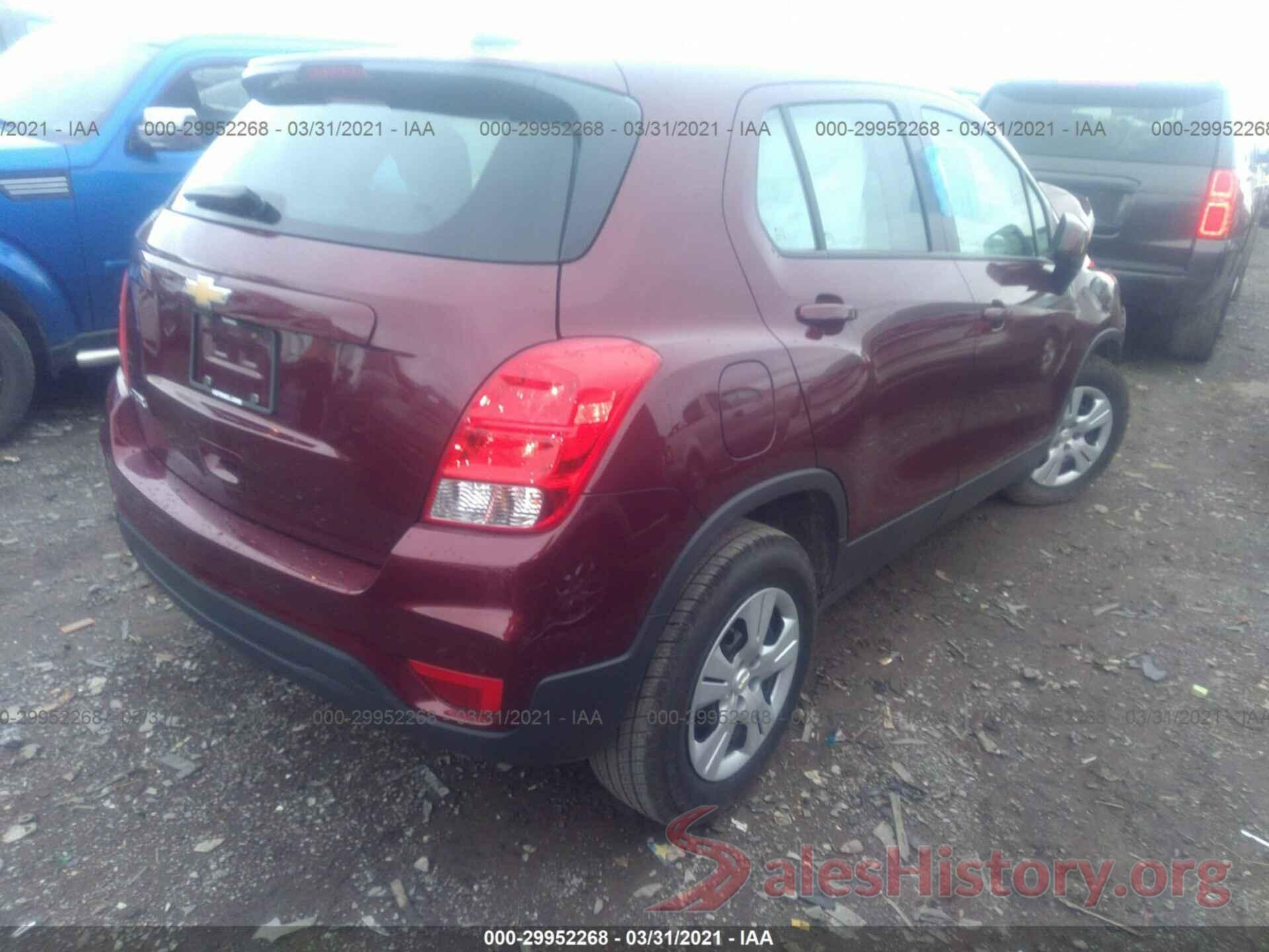 3GNCJKSB7HL180555 2017 CHEVROLET TRAX