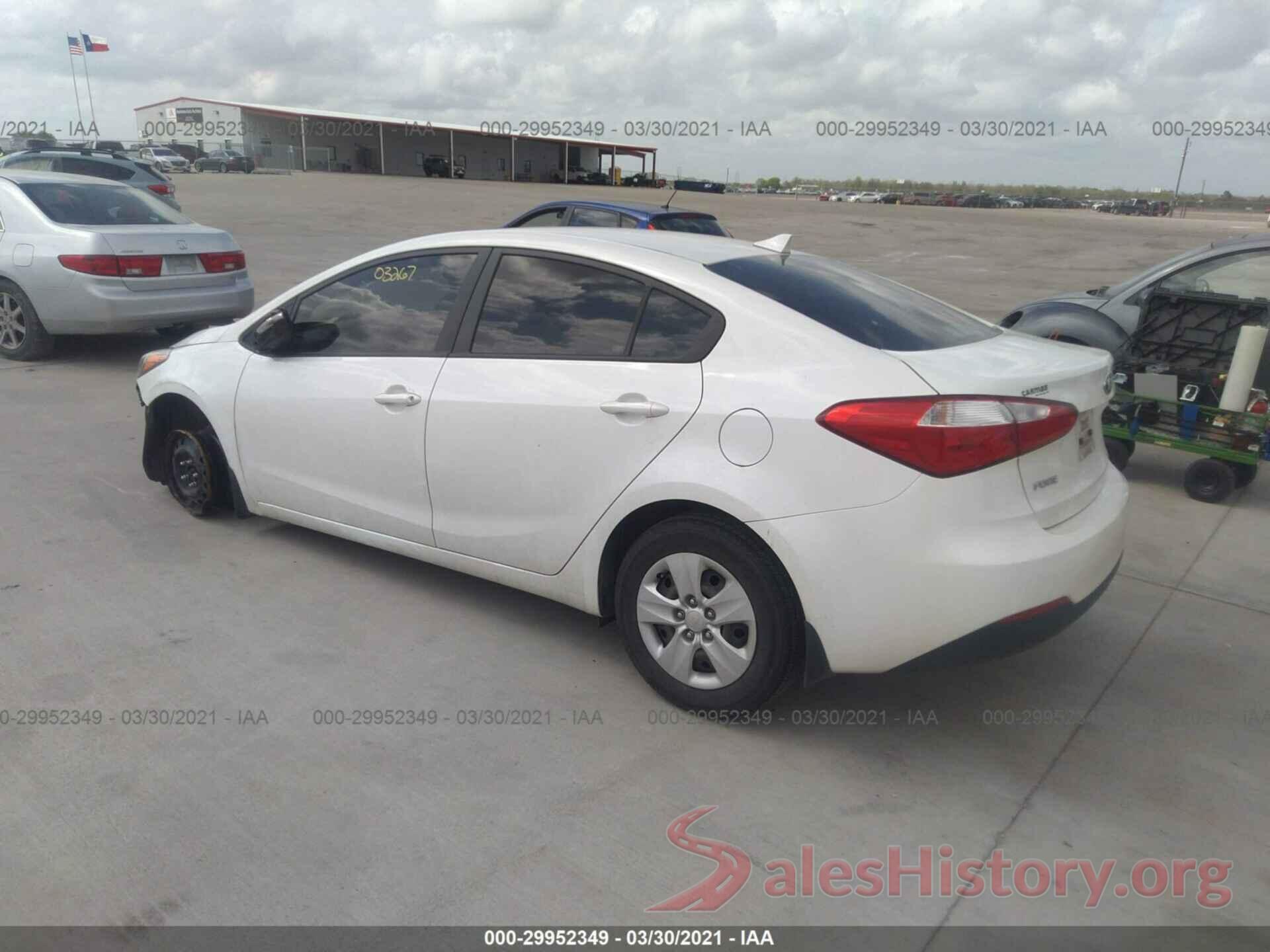 KNAFX4A69G5523267 2016 KIA FORTE