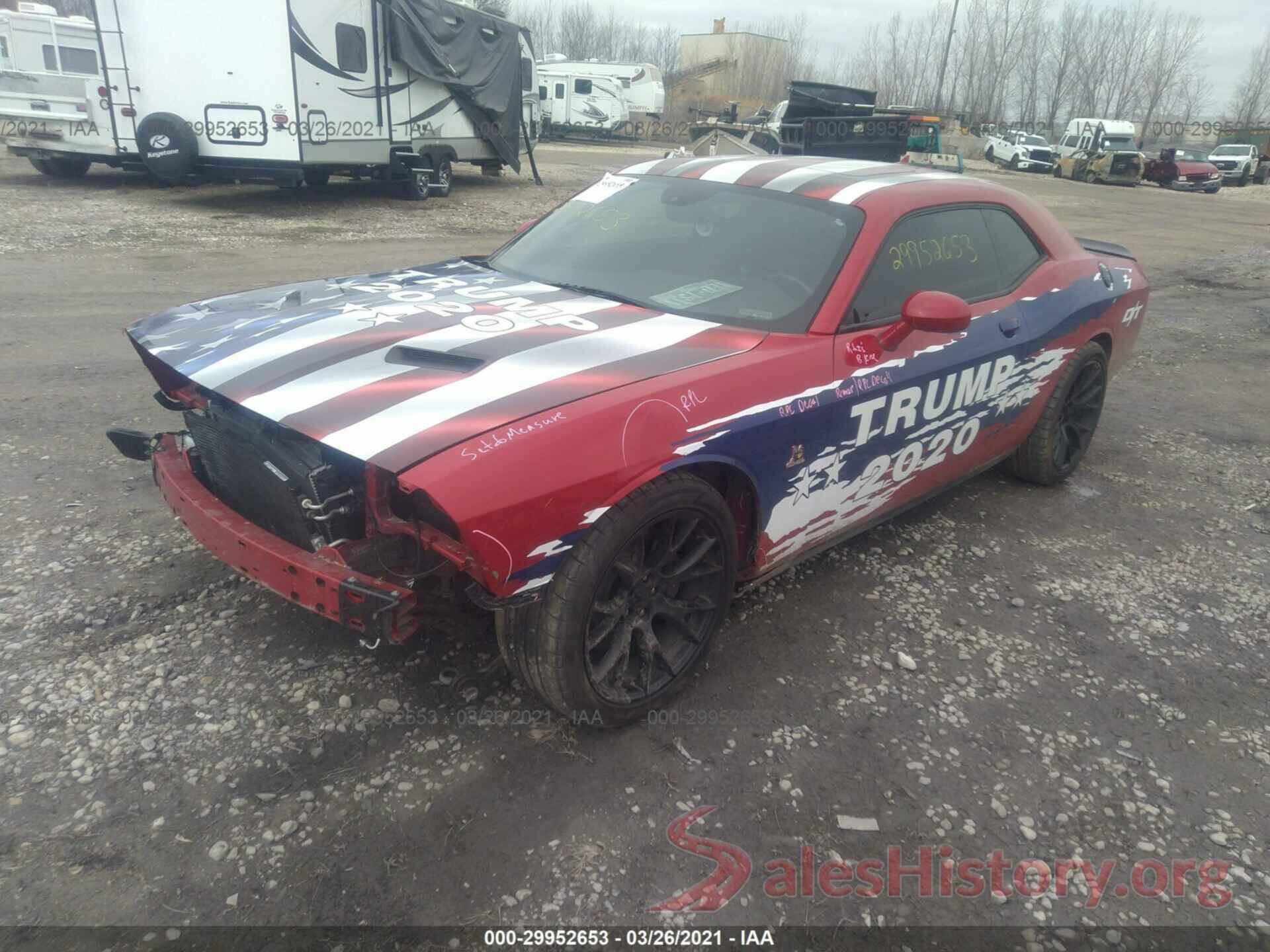 2C3CDZFJ0GH236289 2016 DODGE CHALLENGER