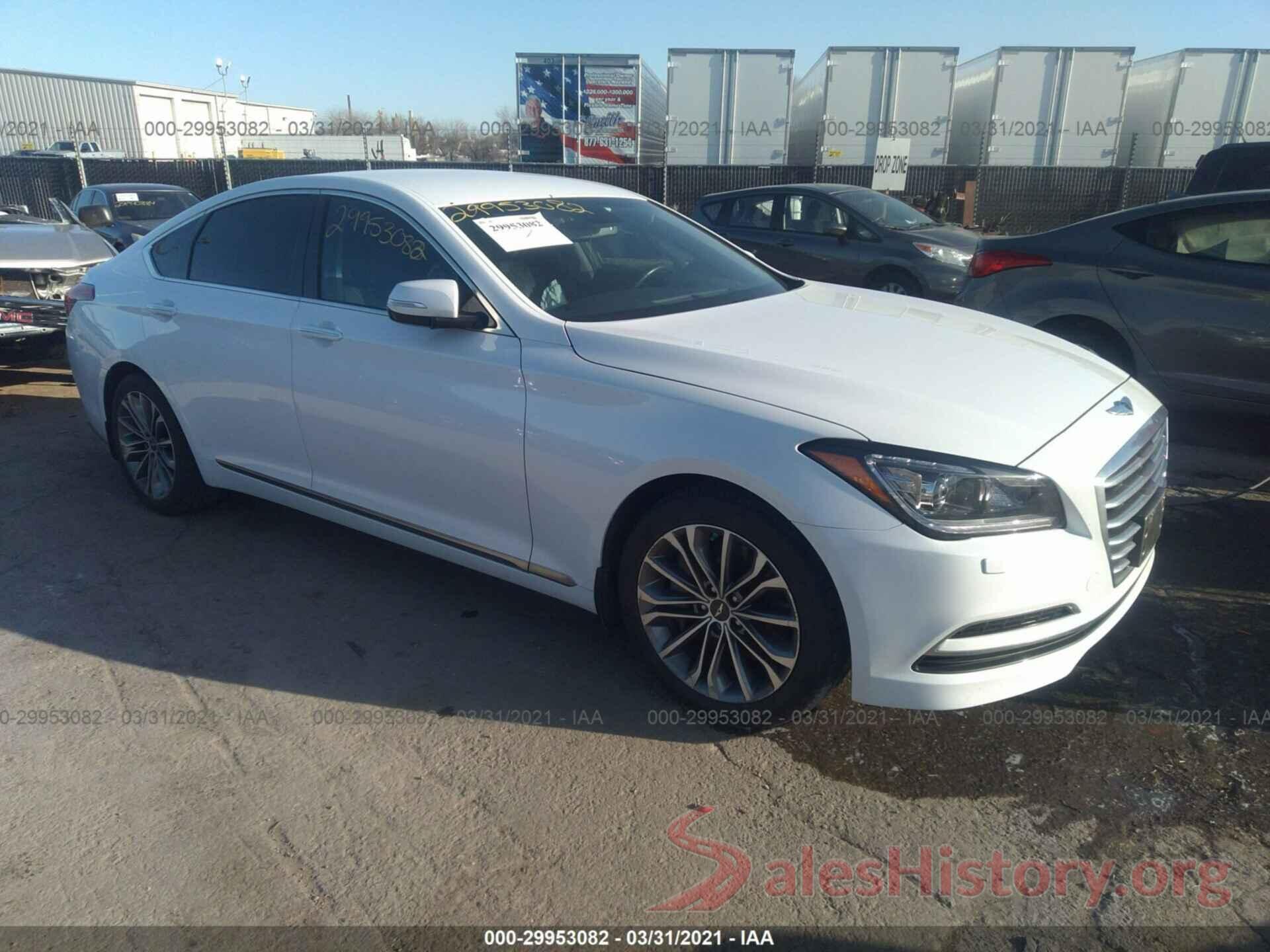 KMHGN4JEXGU111543 2016 HYUNDAI GENESIS