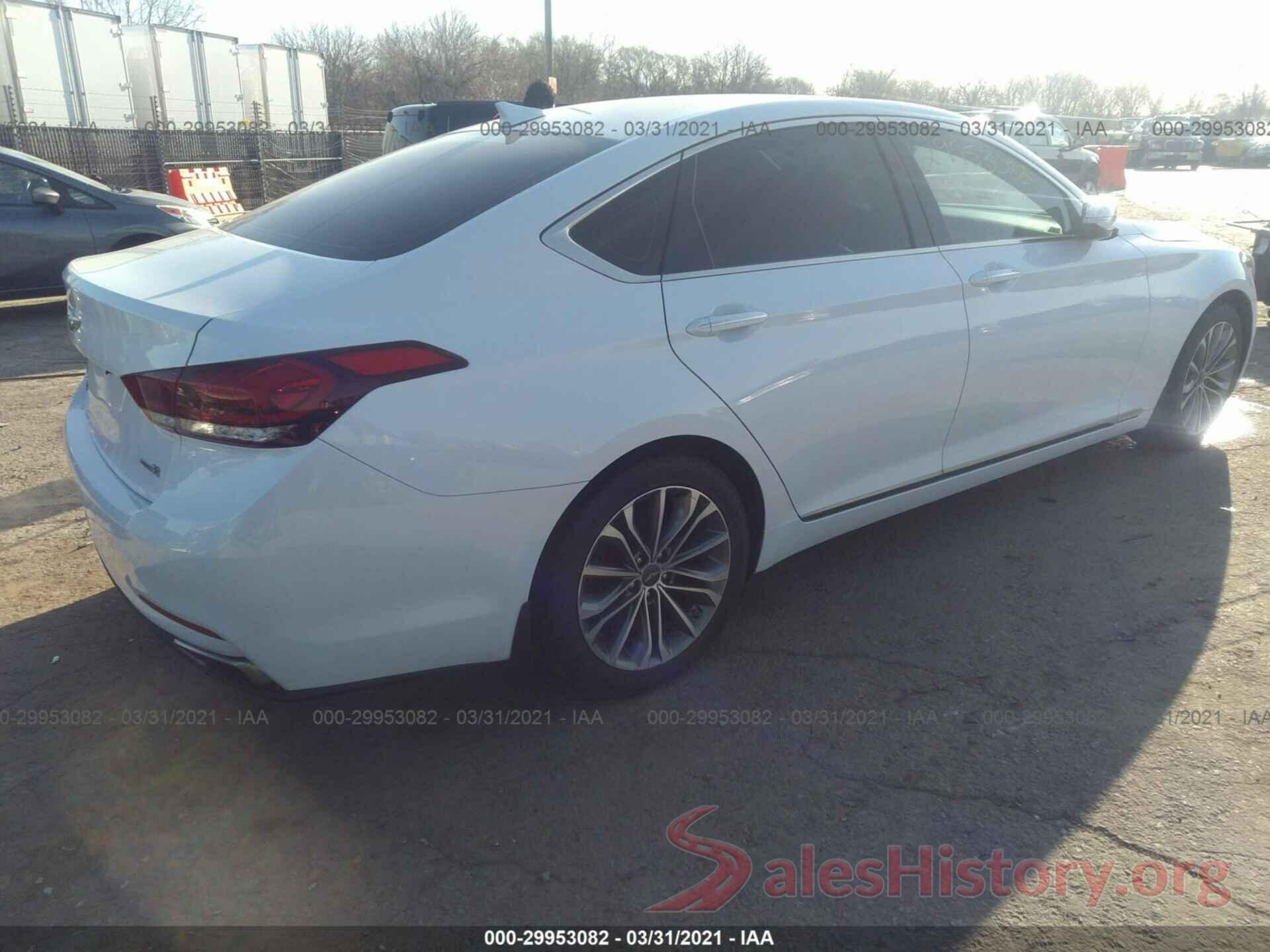 KMHGN4JEXGU111543 2016 HYUNDAI GENESIS