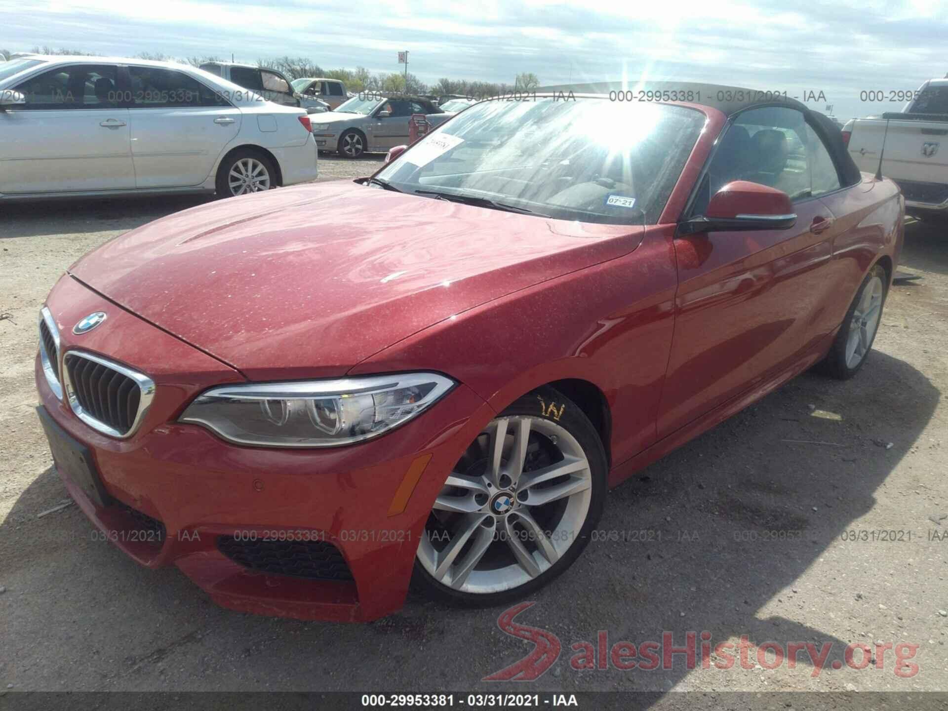 WBA1K9C55GV322167 2016 BMW 2 SERIES