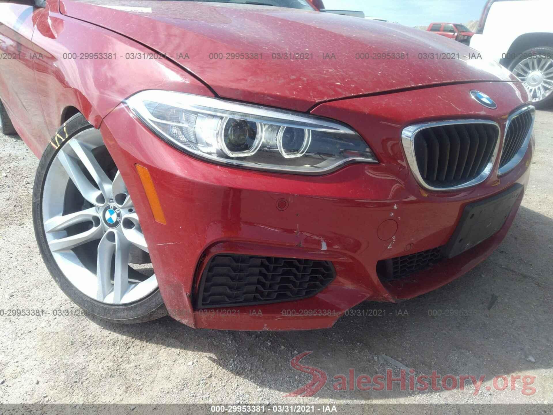 WBA1K9C55GV322167 2016 BMW 2 SERIES