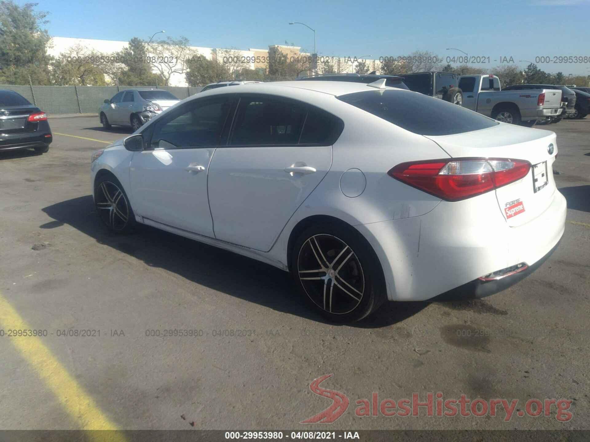 KNAFK4A61G5591254 2016 KIA FORTE