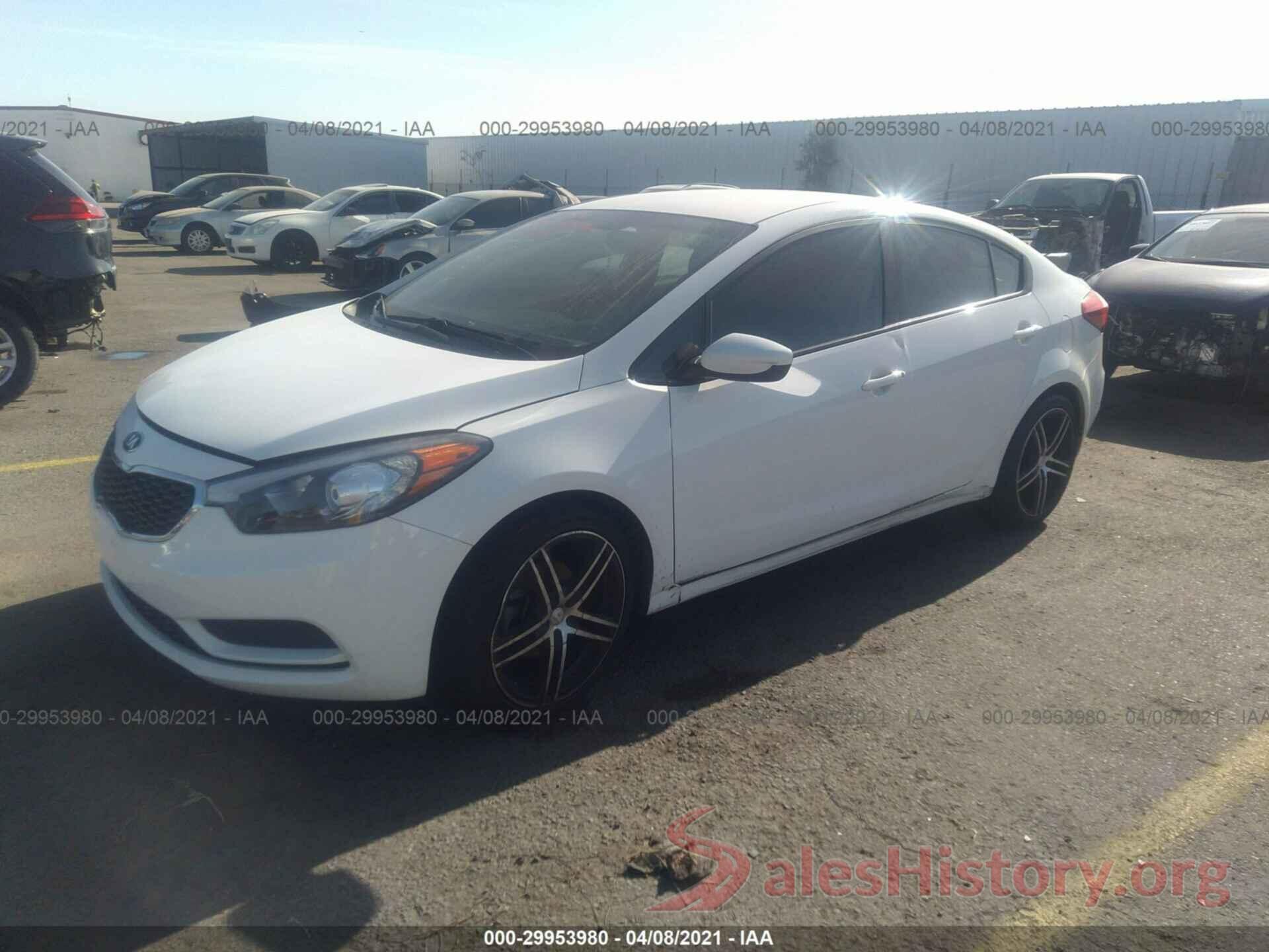 KNAFK4A61G5591254 2016 KIA FORTE