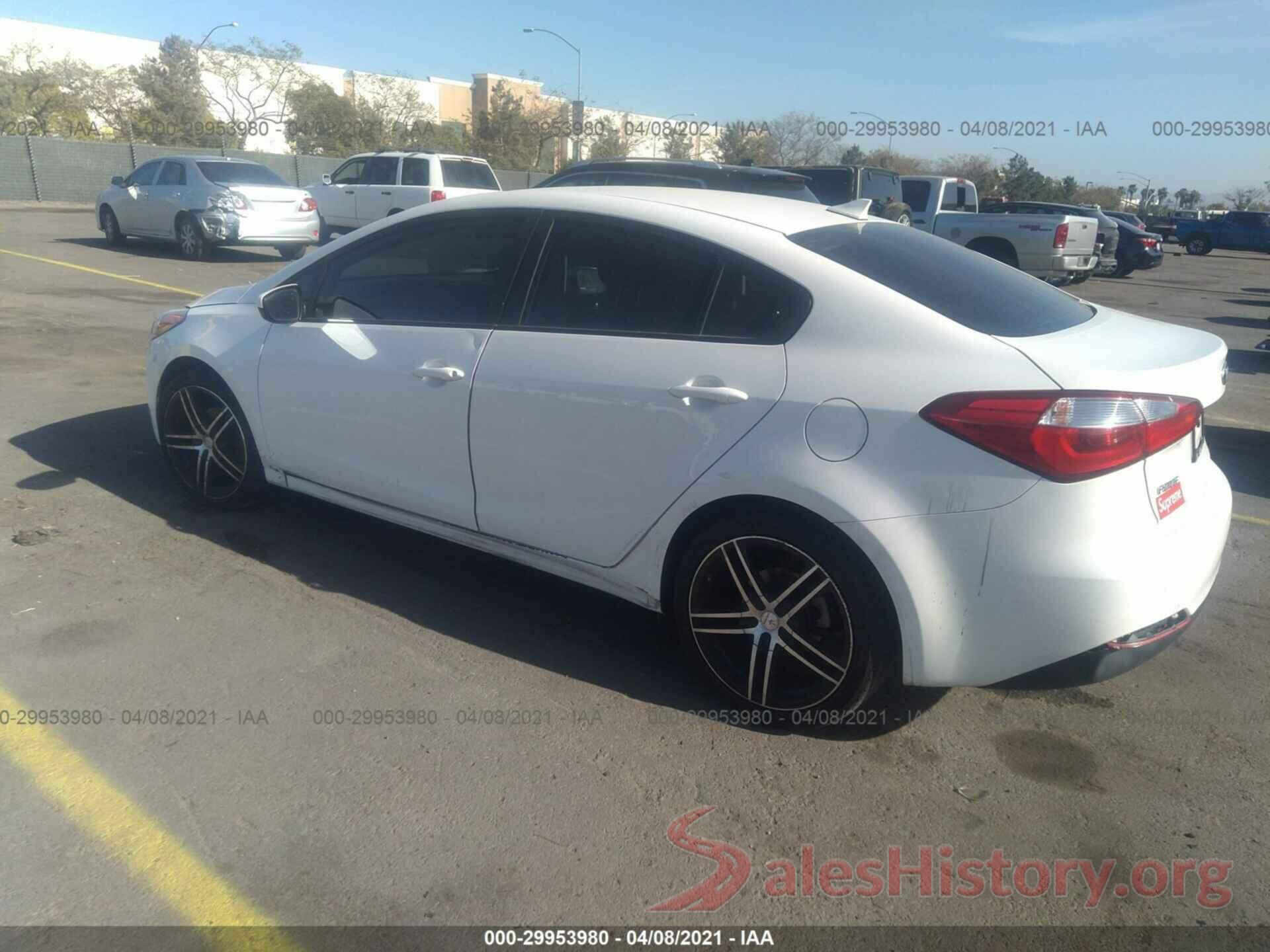 KNAFK4A61G5591254 2016 KIA FORTE