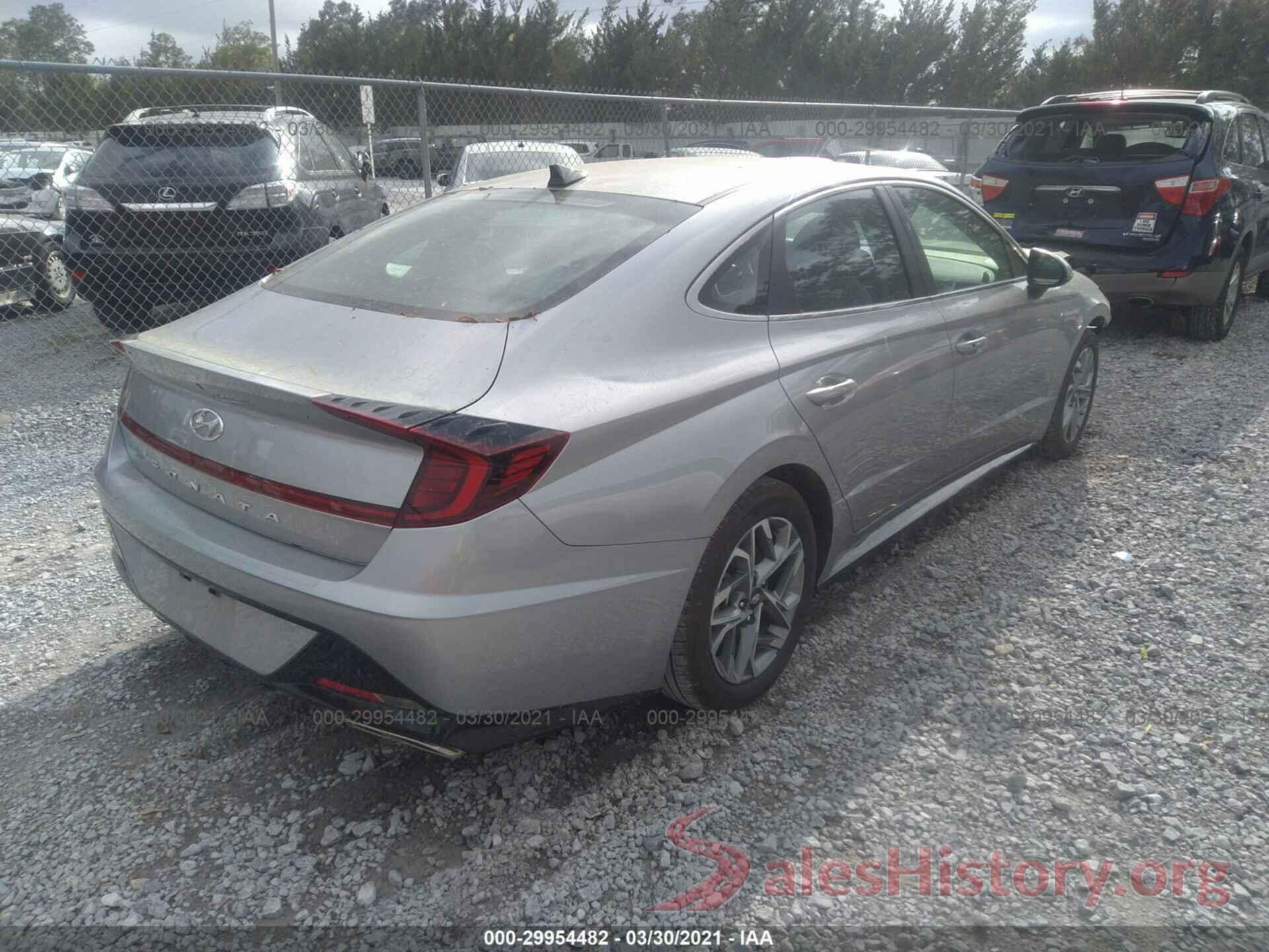 5NPEL4JA9LH004924 2020 HYUNDAI SONATA