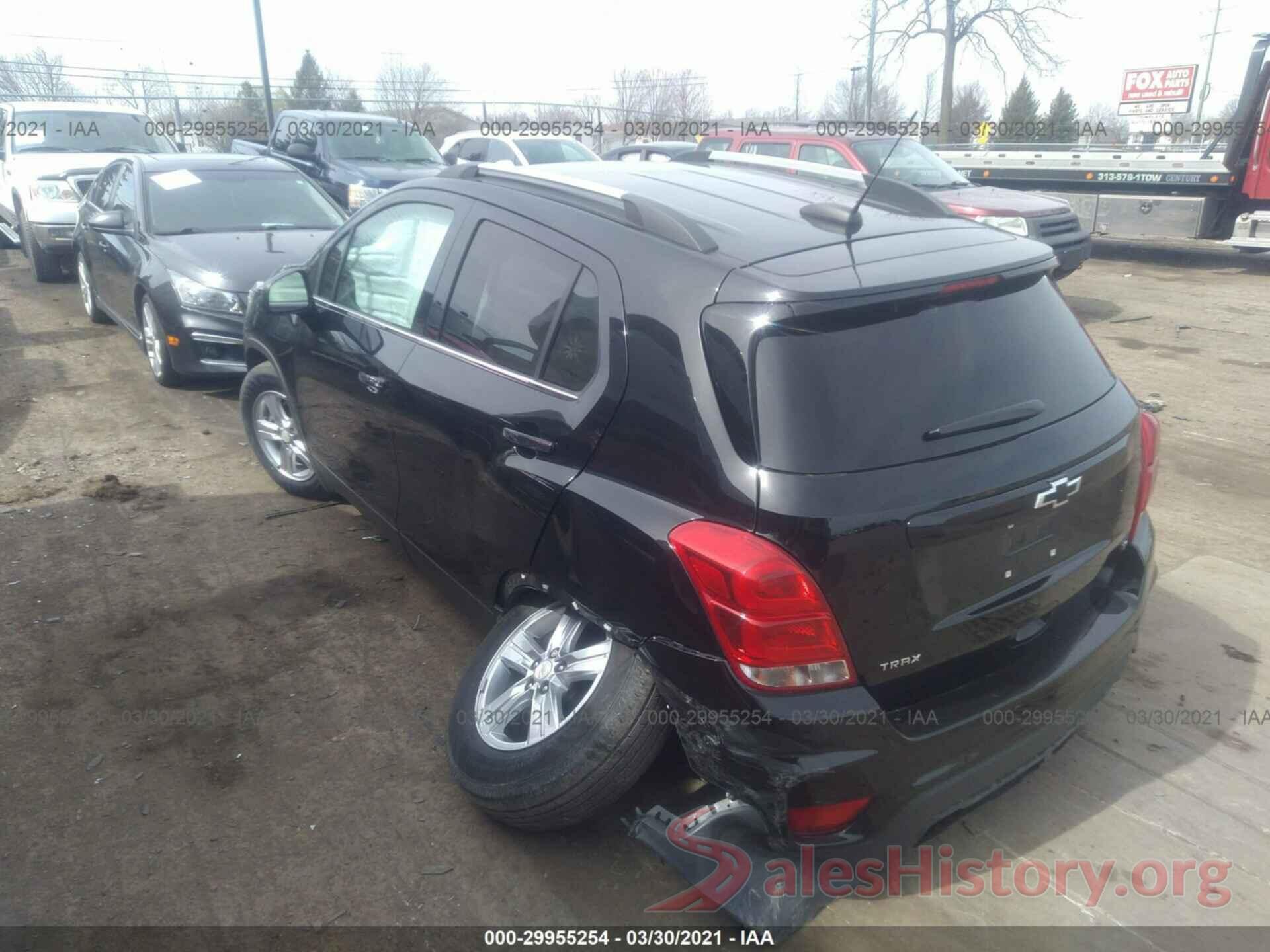 3GNCJLSB7KL340818 2019 CHEVROLET TRAX