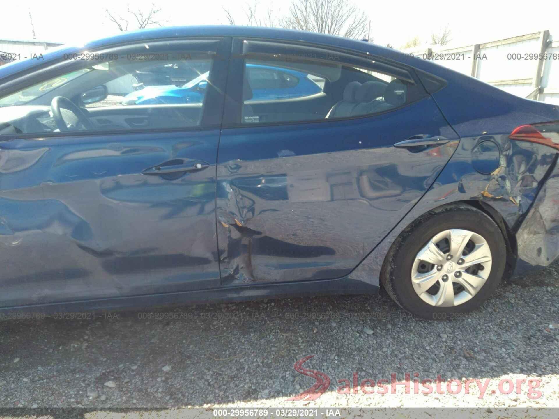 5NPDH4AE3GH706985 2016 HYUNDAI ELANTRA