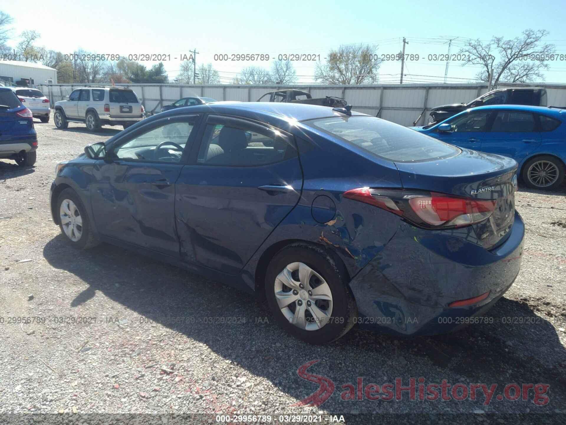 5NPDH4AE3GH706985 2016 HYUNDAI ELANTRA