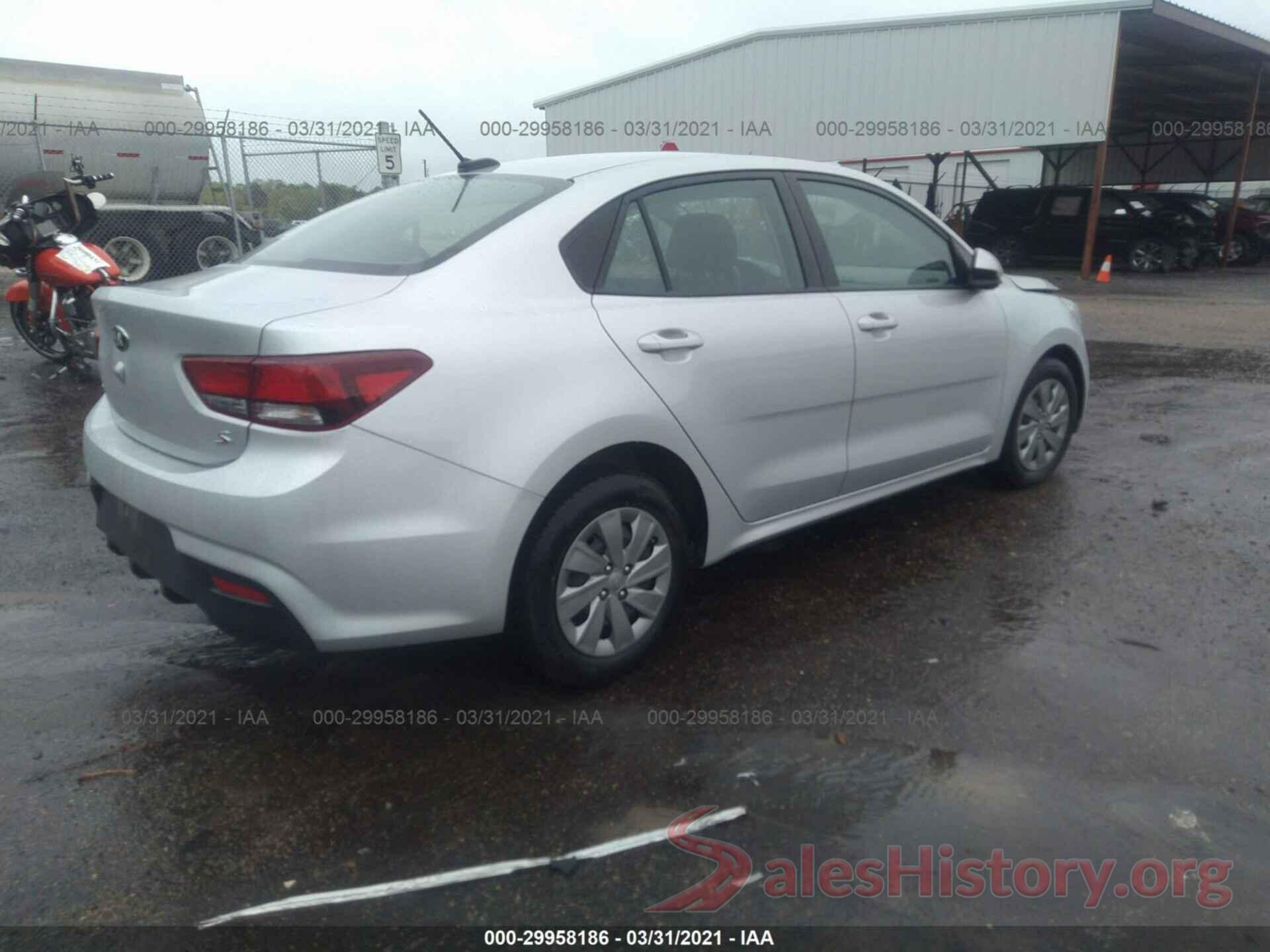 3KPA24ADXLE255581 2020 KIA RIO