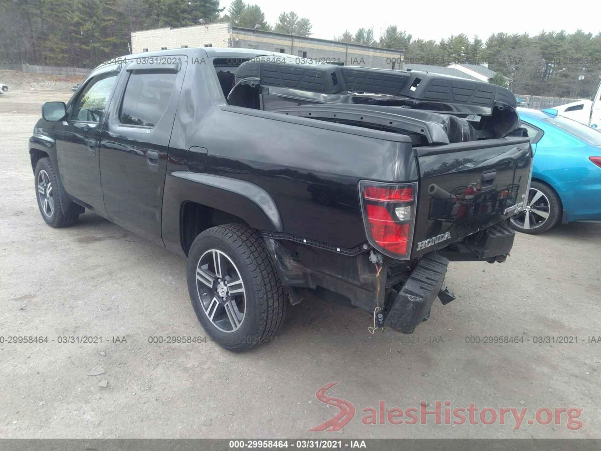 5FPYK1F78CB454632 2012 HONDA RIDGELINE