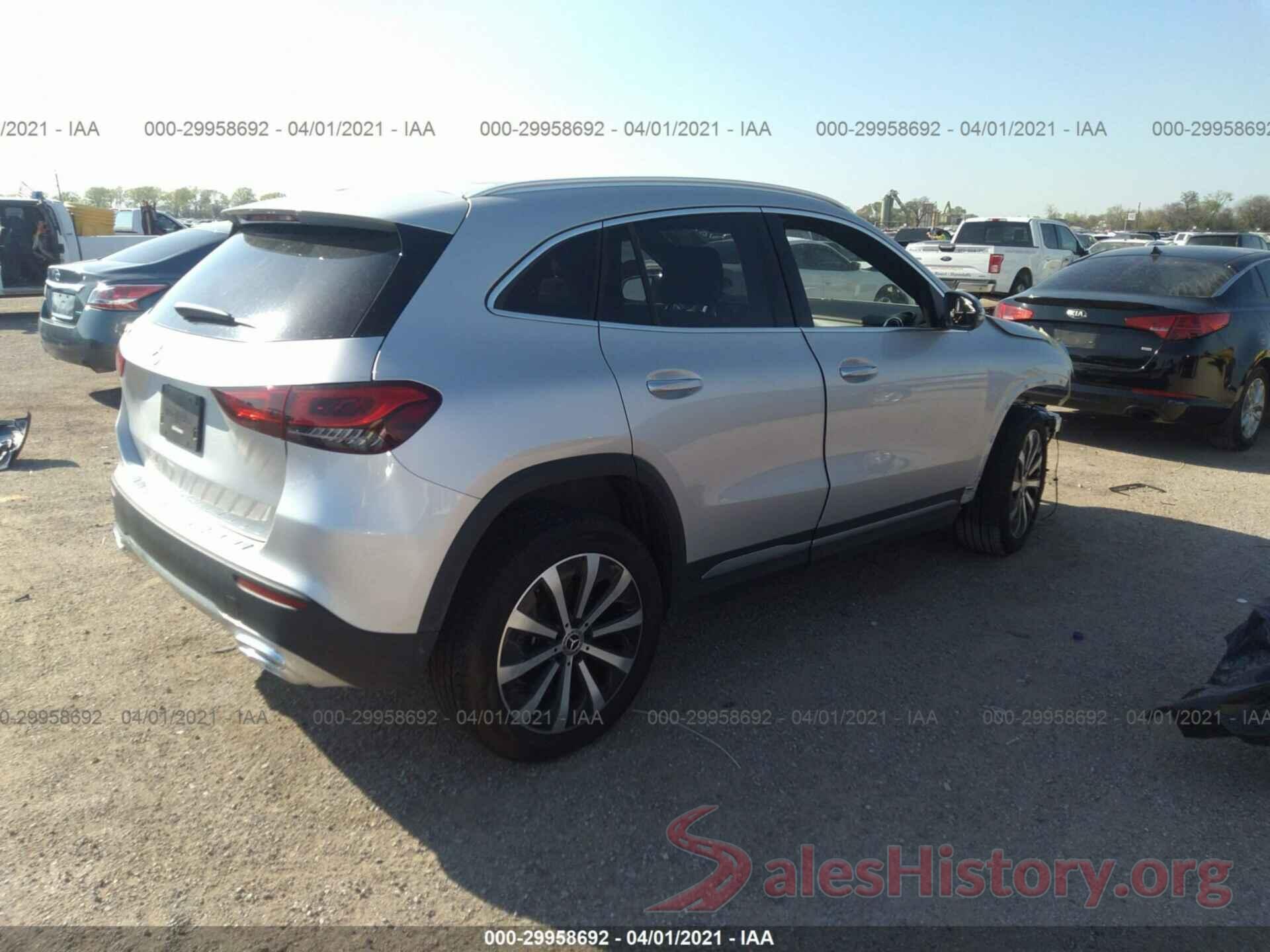 W1N4N4GB2MJ191723 2021 MERCEDES-BENZ GLA