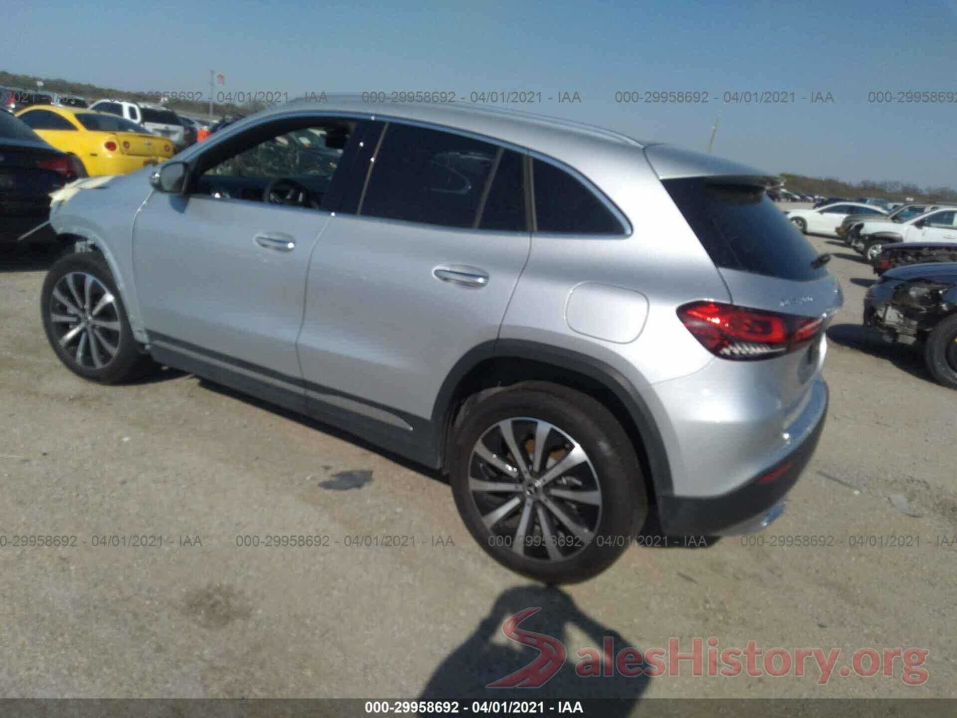 W1N4N4GB2MJ191723 2021 MERCEDES-BENZ GLA