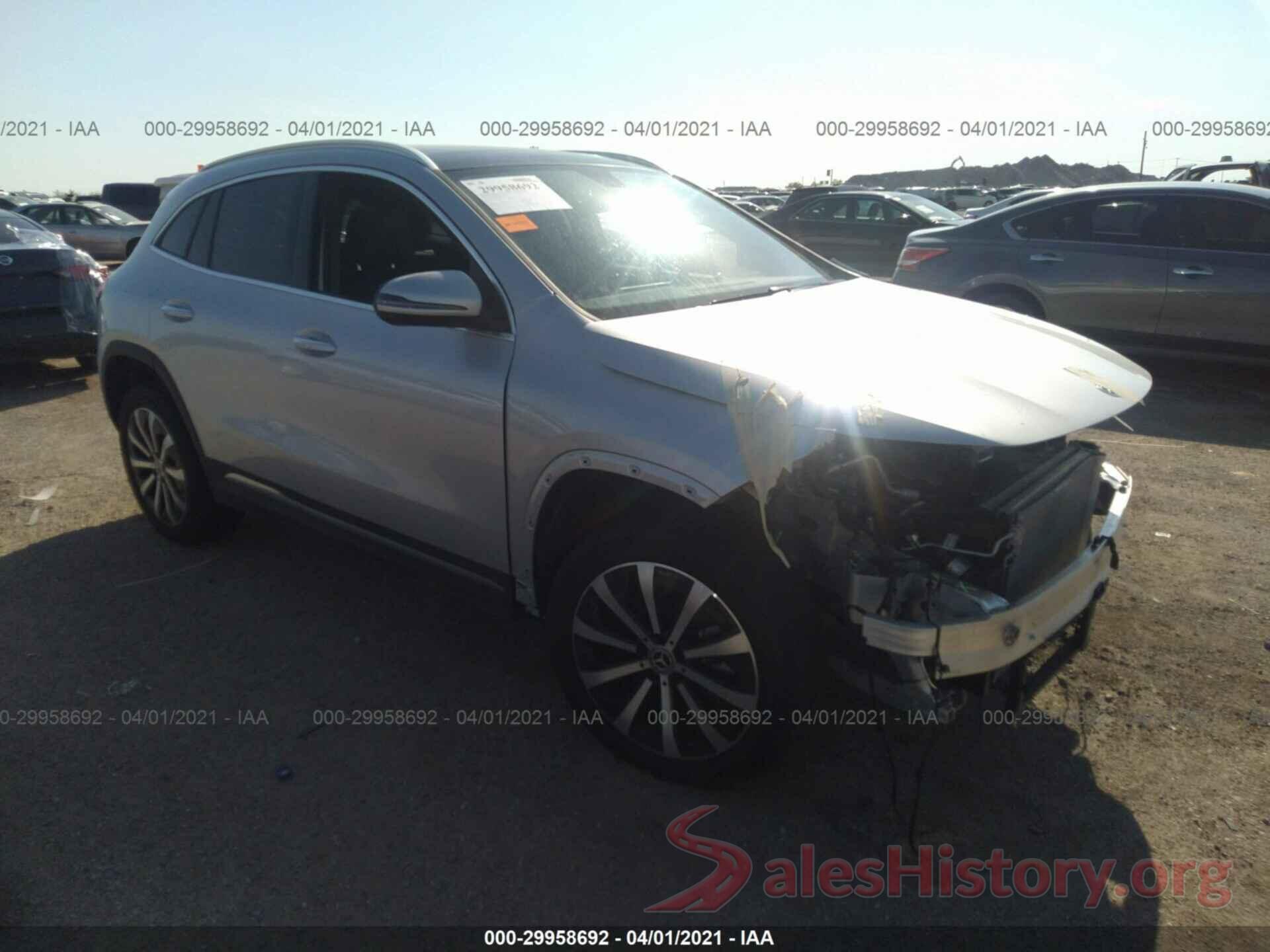 W1N4N4GB2MJ191723 2021 MERCEDES-BENZ GLA