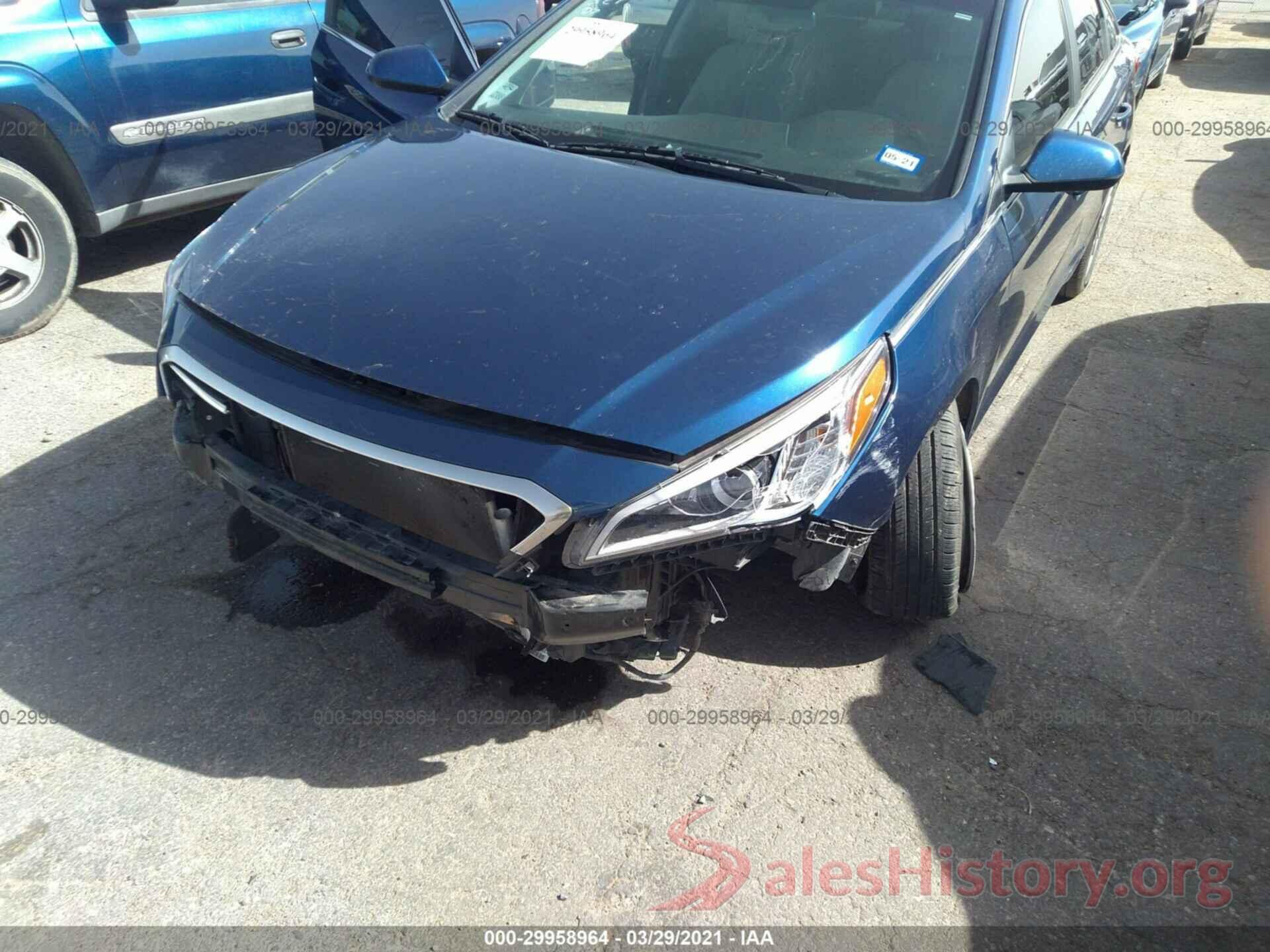 5NPE24AF5GH336850 2016 HYUNDAI SONATA