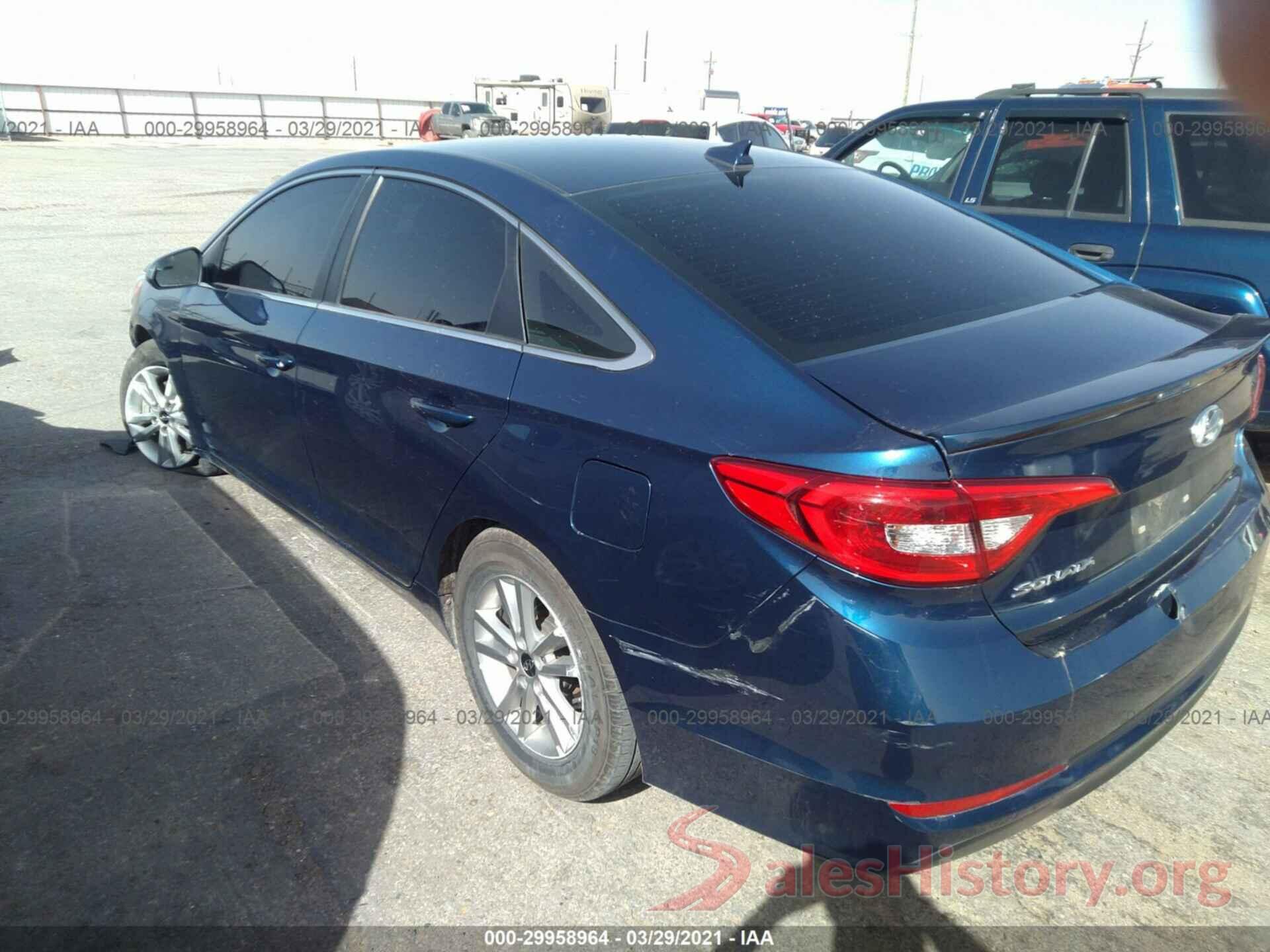 5NPE24AF5GH336850 2016 HYUNDAI SONATA