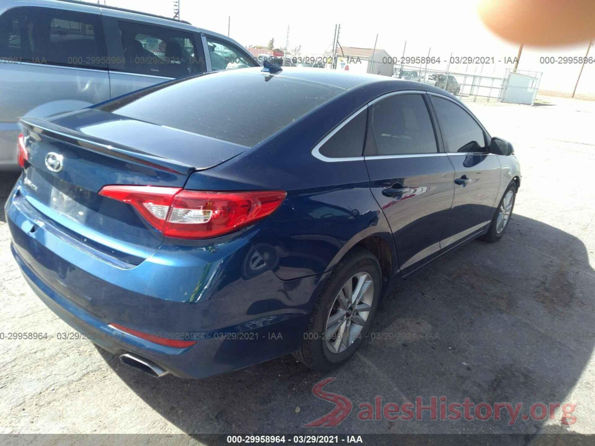 5NPE24AF5GH336850 2016 HYUNDAI SONATA