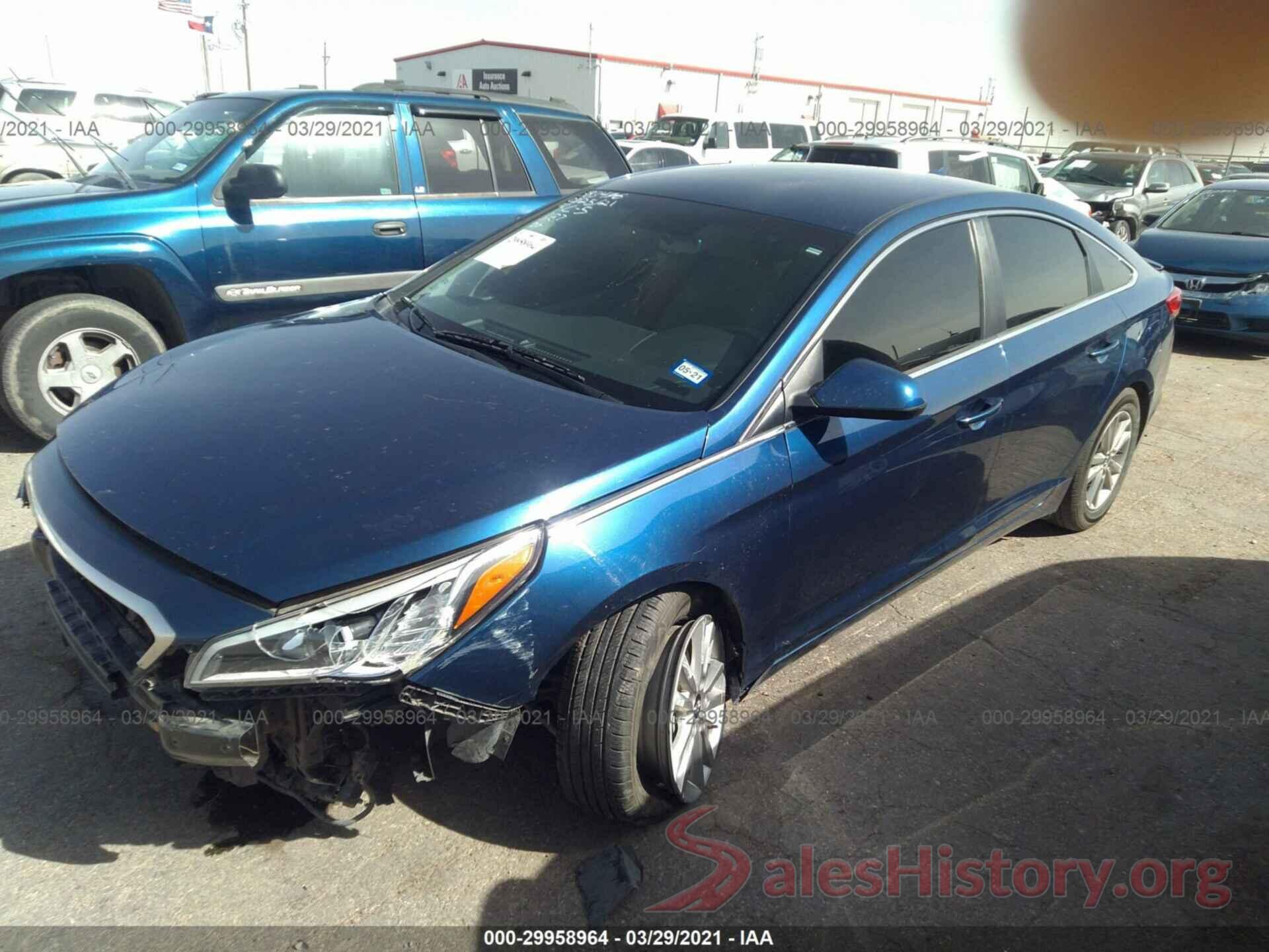 5NPE24AF5GH336850 2016 HYUNDAI SONATA