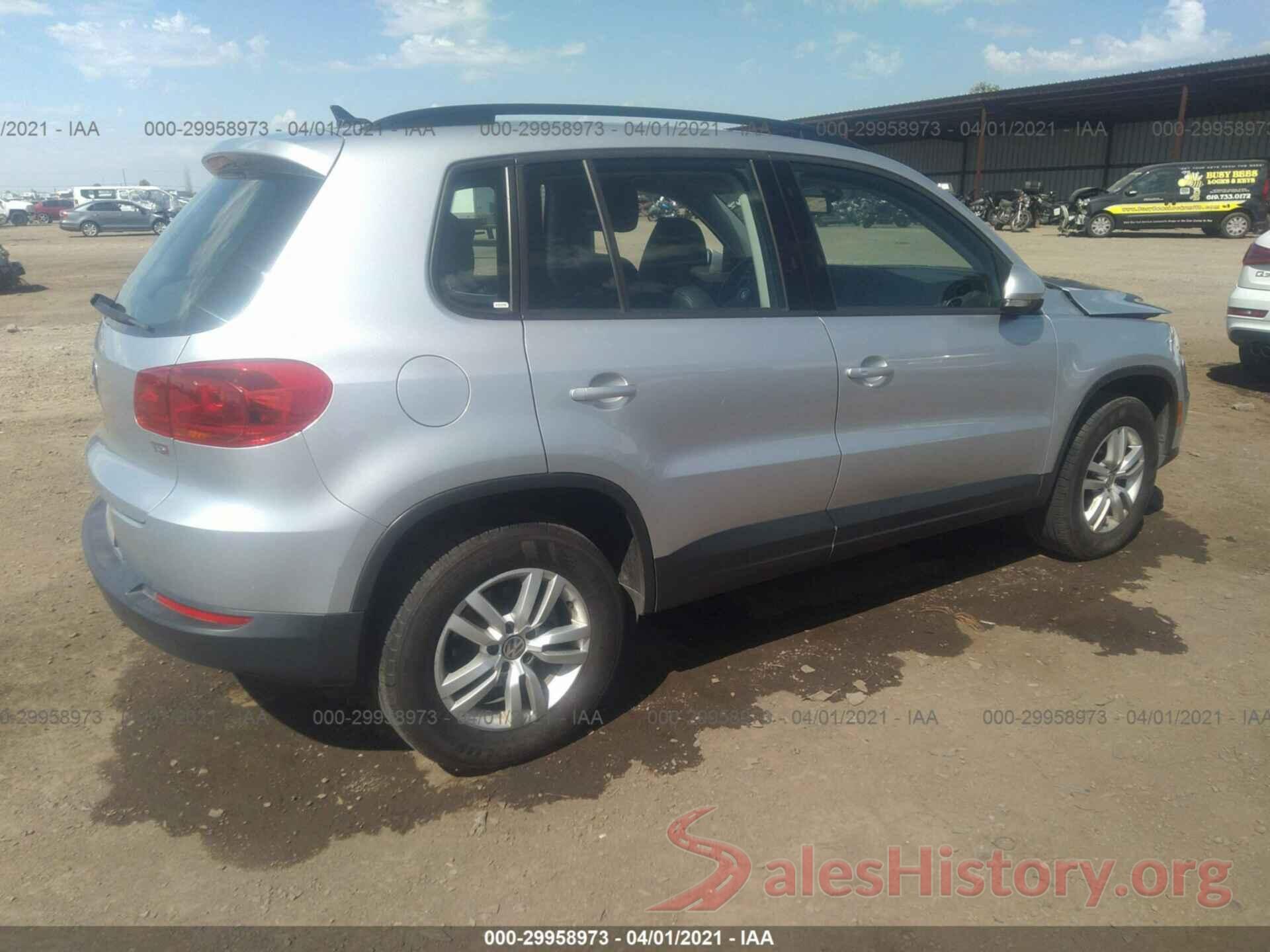 WVGAV7AX1HK031814 2017 VOLKSWAGEN TIGUAN