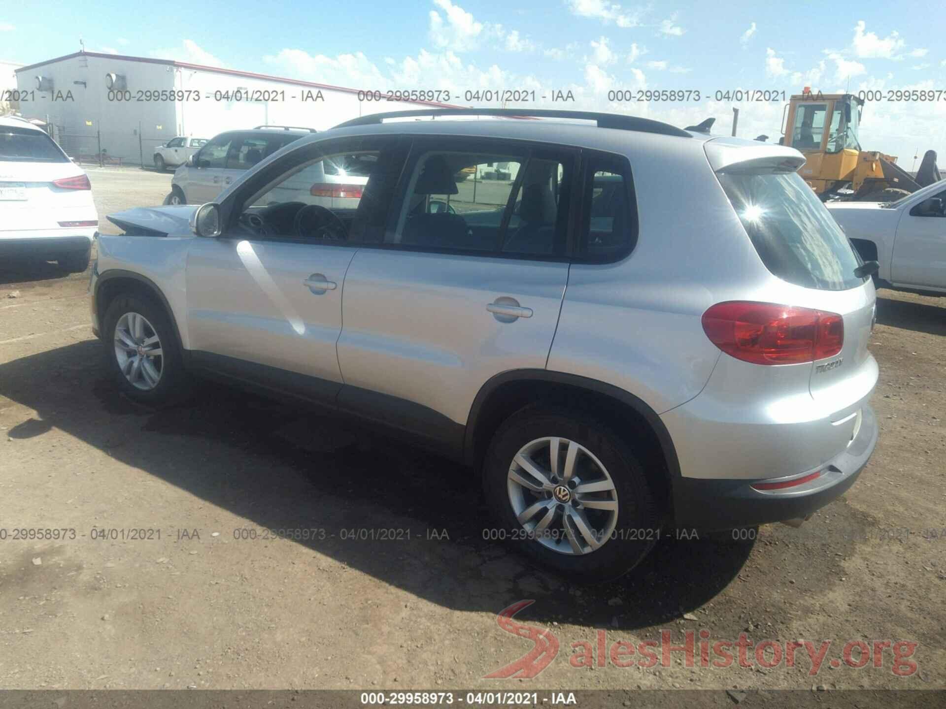 WVGAV7AX1HK031814 2017 VOLKSWAGEN TIGUAN