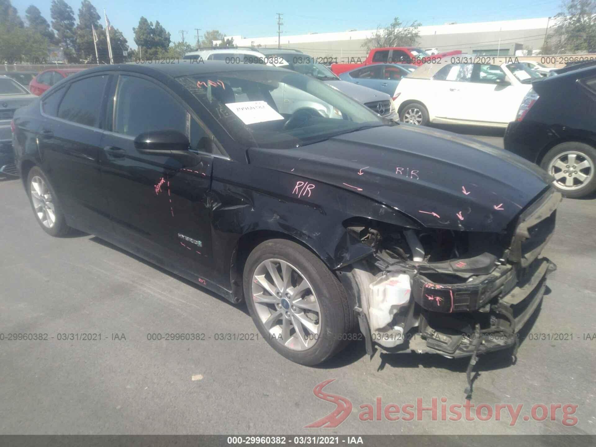 3FA6P0LU6HR207501 2017 FORD FUSION