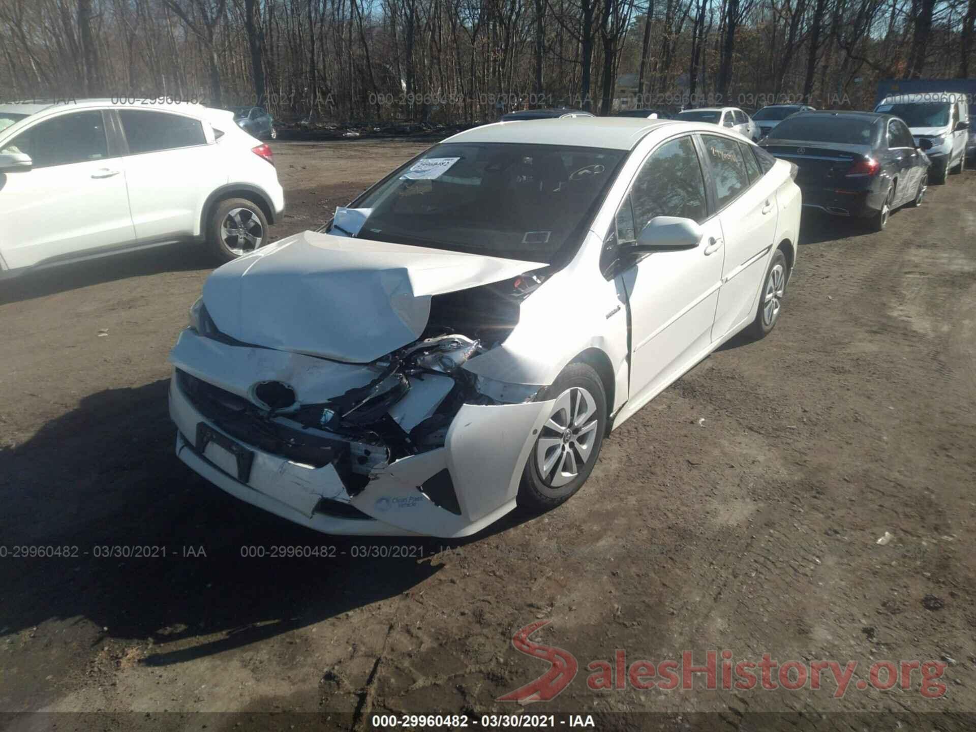 JTDKBRFU6H3050252 2017 TOYOTA PRIUS