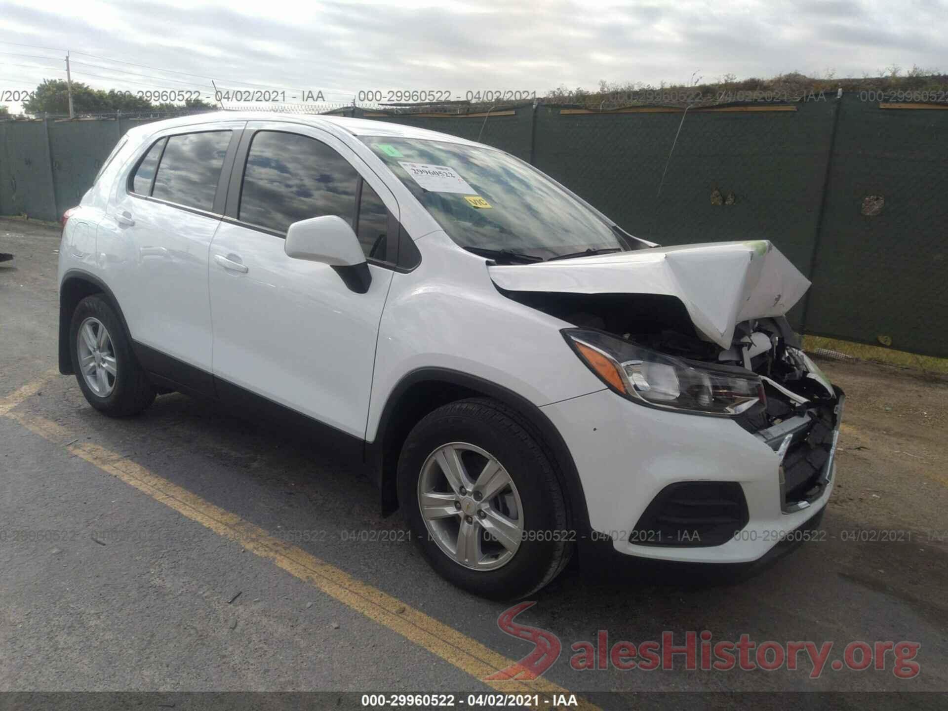 KL7CJKSB4LB083894 2020 CHEVROLET TRAX