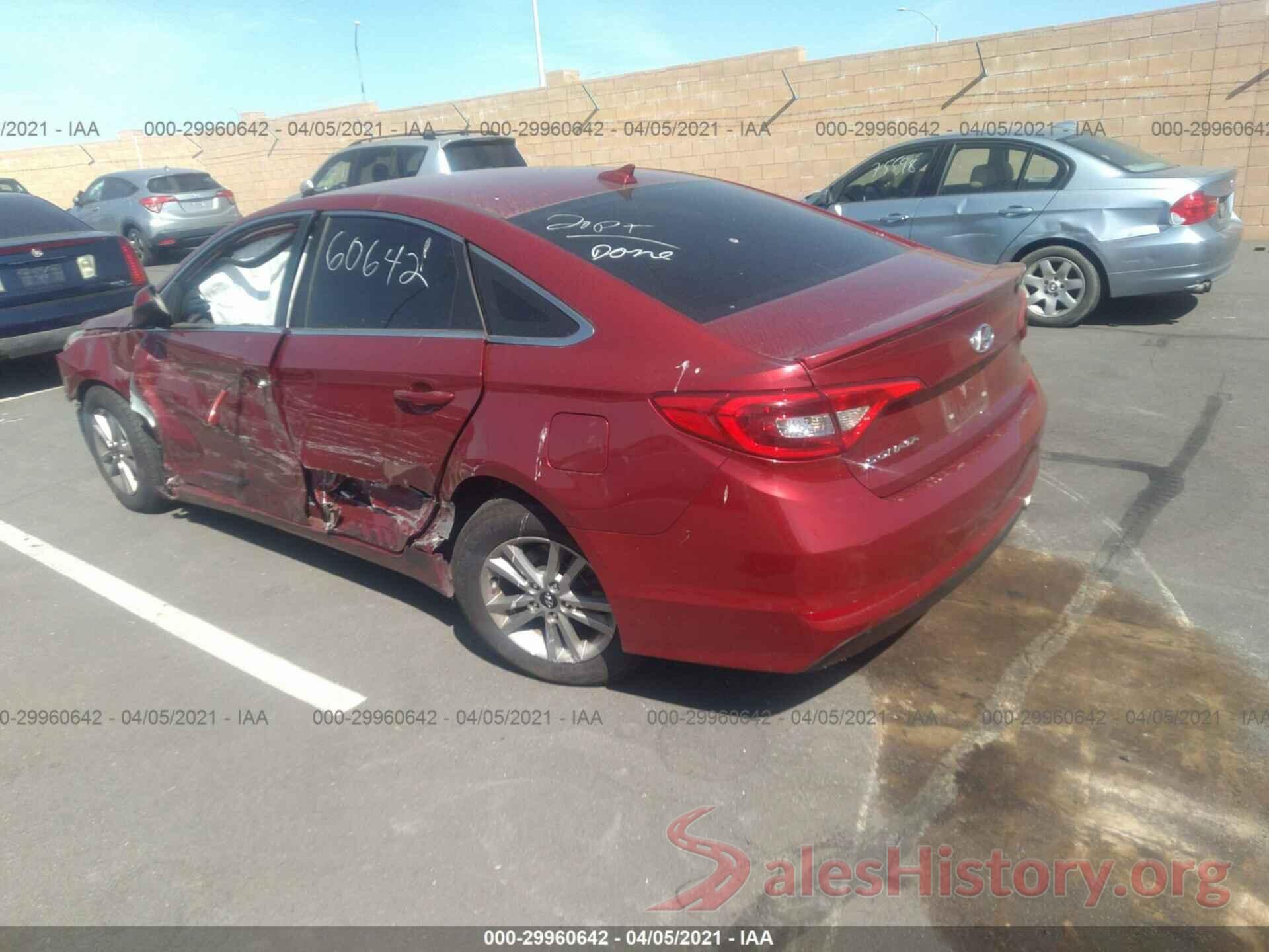 5NPE24AF1GH263122 2016 HYUNDAI SONATA