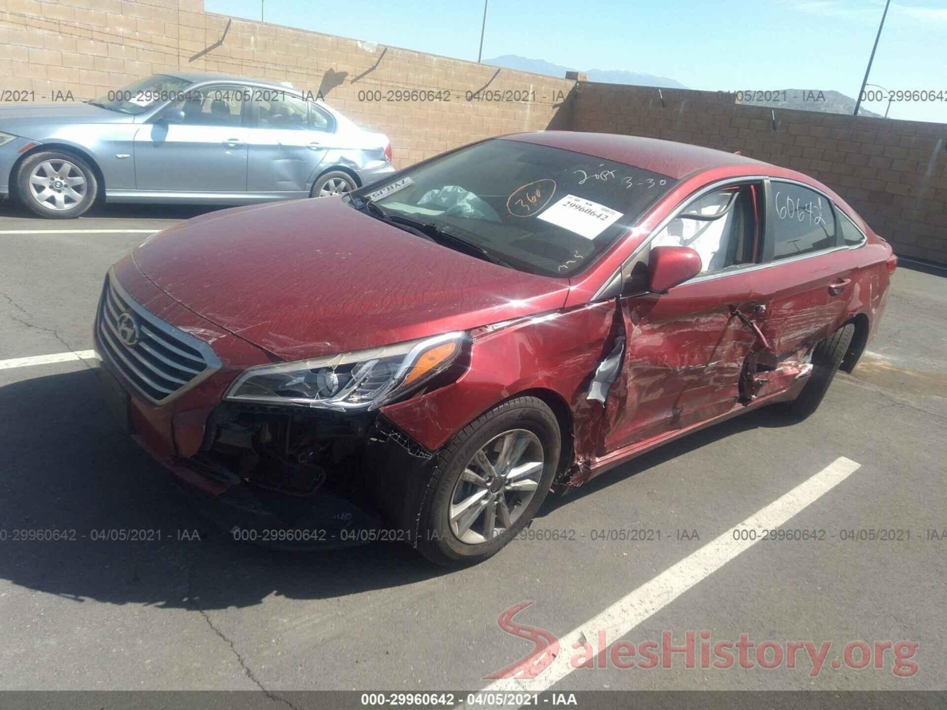 5NPE24AF1GH263122 2016 HYUNDAI SONATA