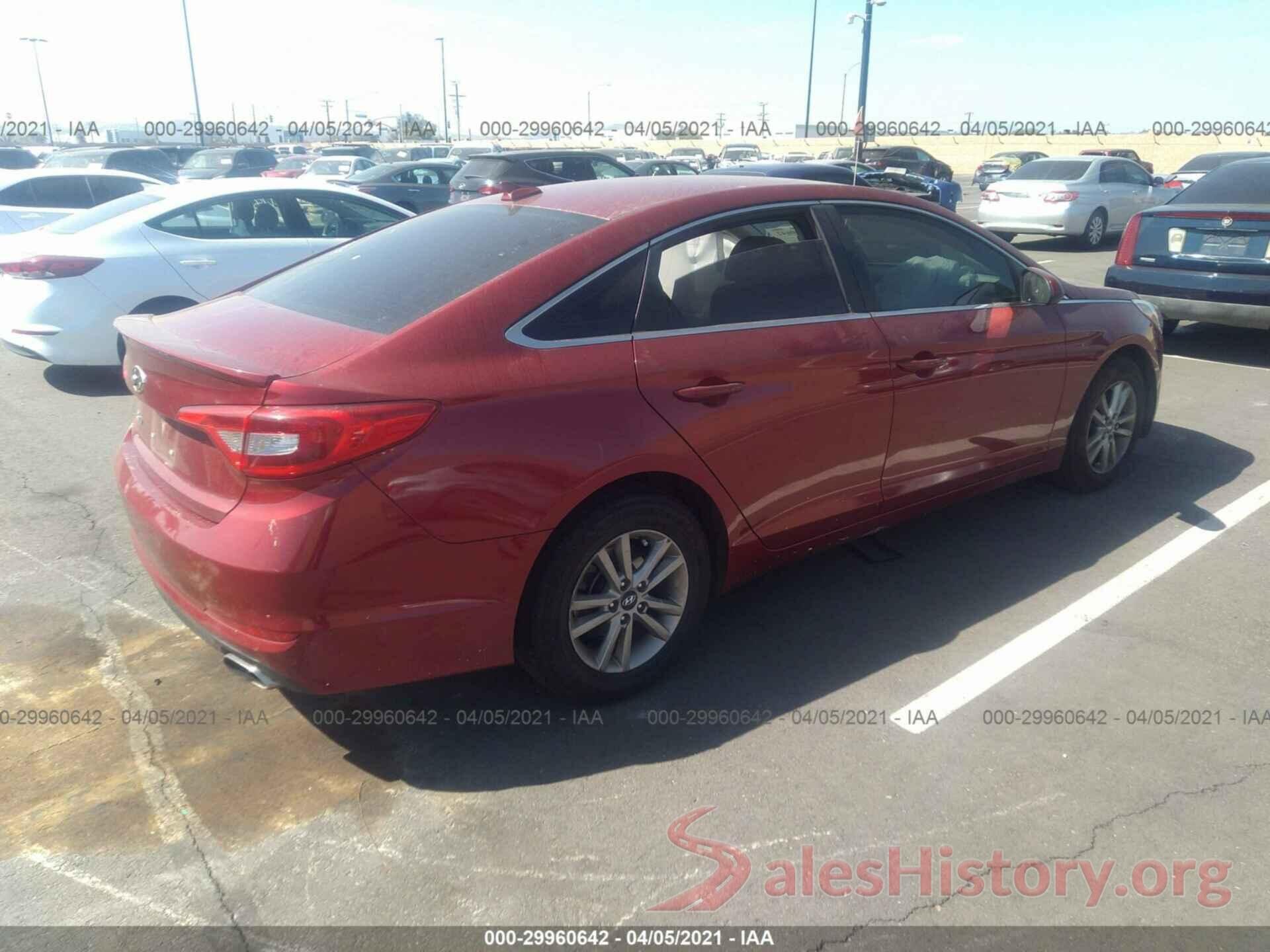 5NPE24AF1GH263122 2016 HYUNDAI SONATA