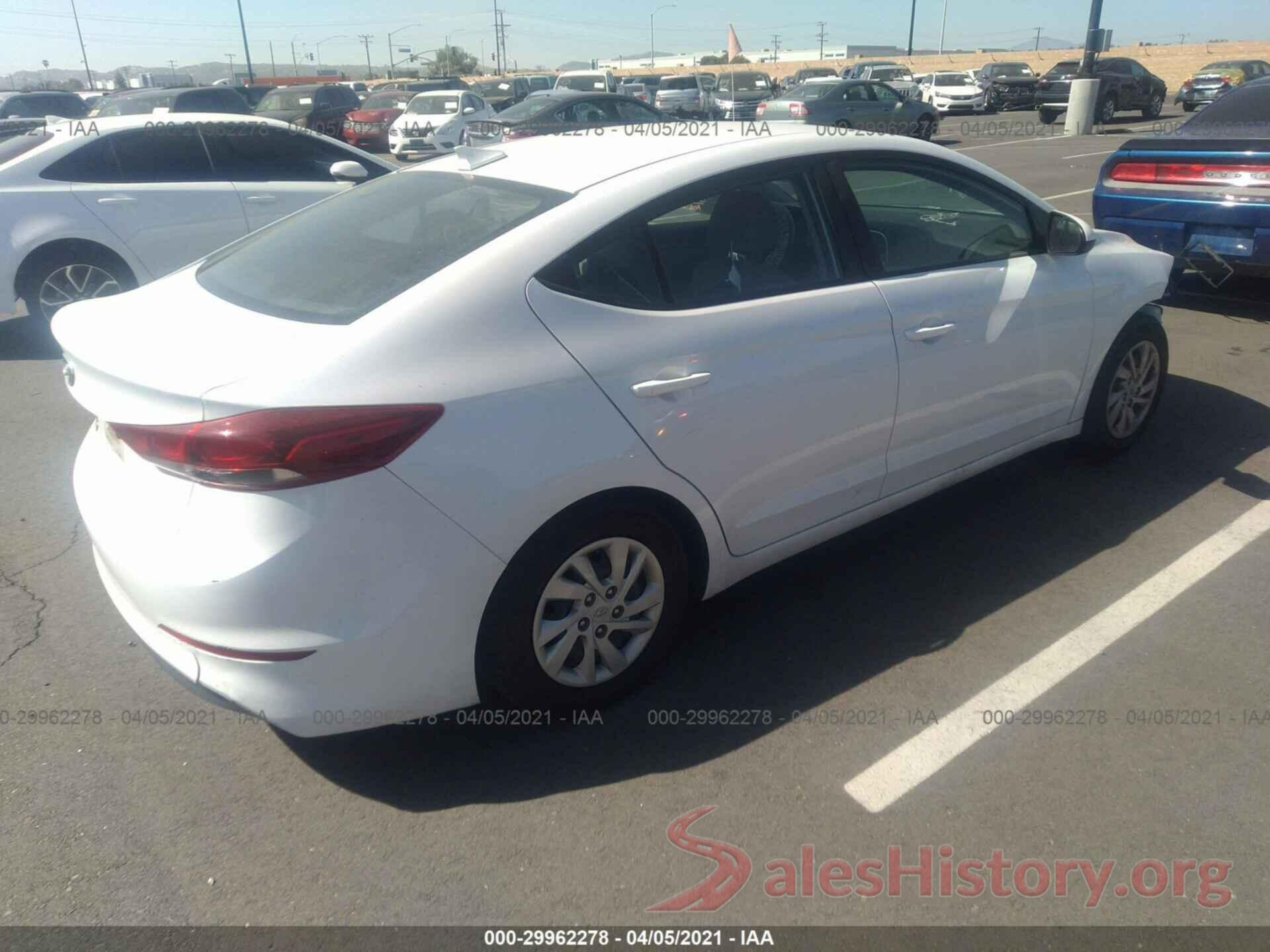 5NPD74LFXHH158123 2017 HYUNDAI ELANTRA