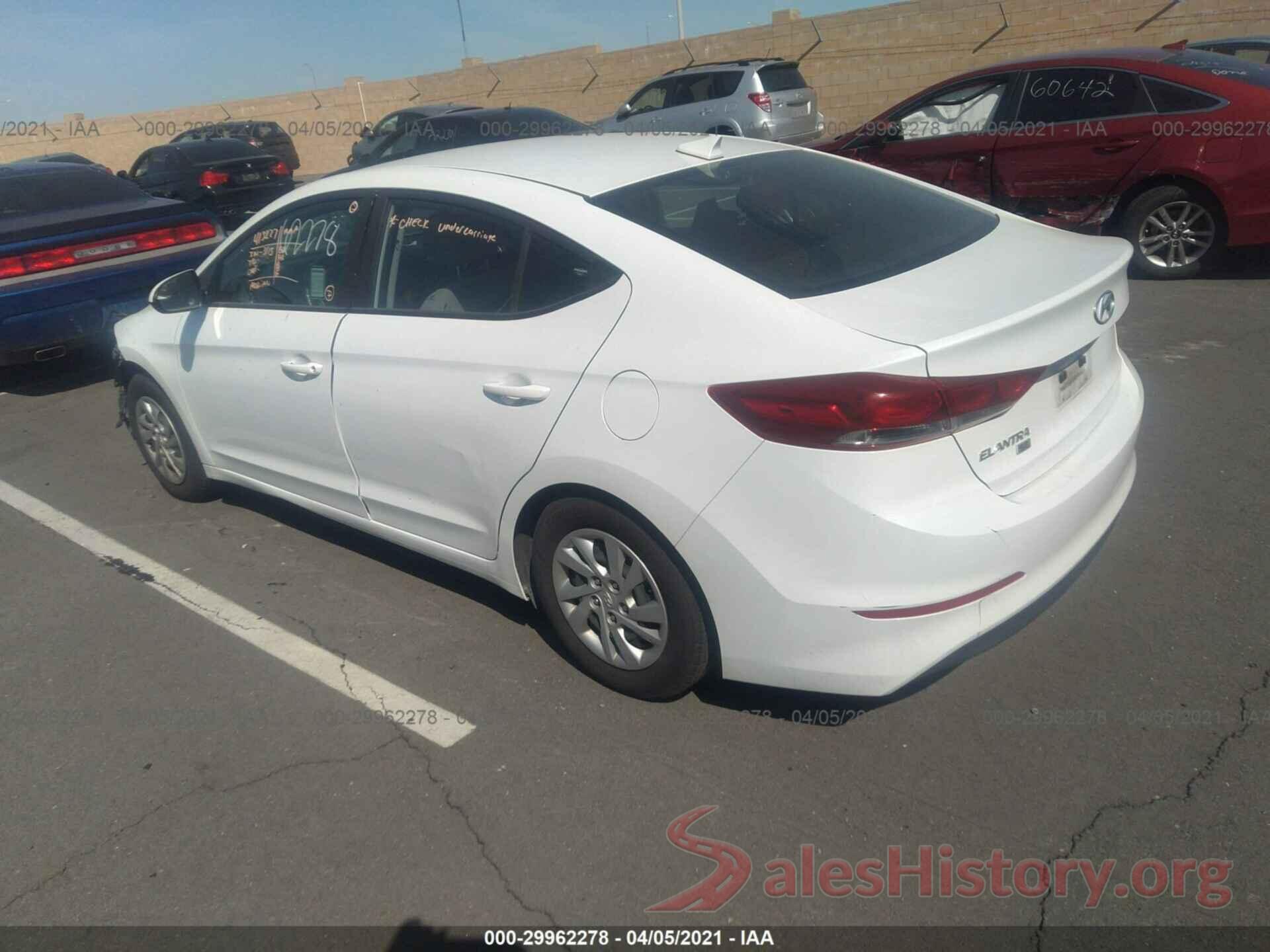 5NPD74LFXHH158123 2017 HYUNDAI ELANTRA