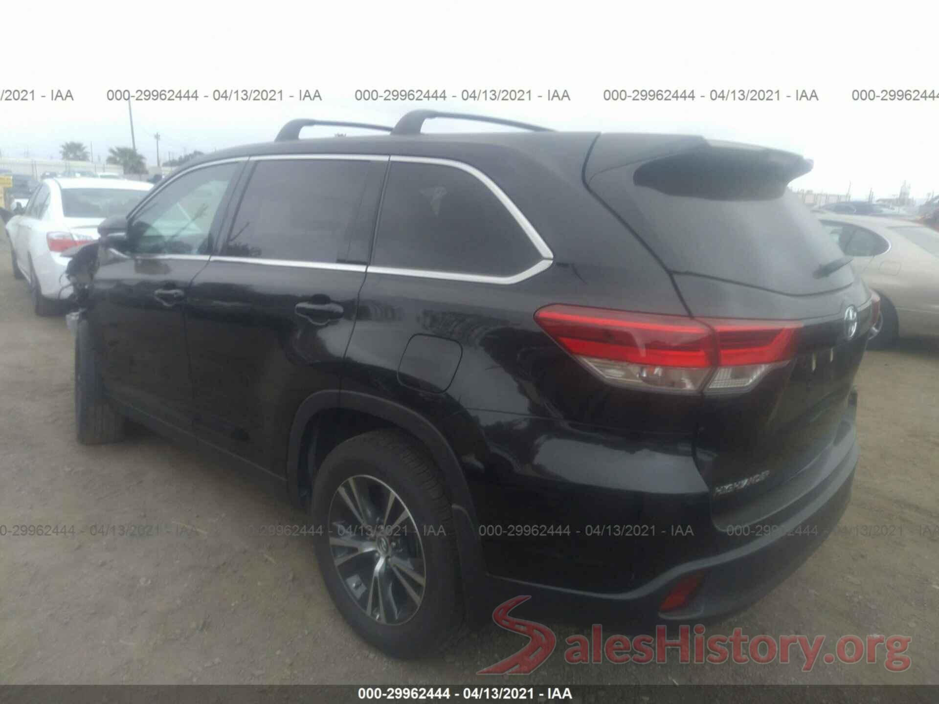 5TDZARFHXKS044738 2019 TOYOTA HIGHLANDER