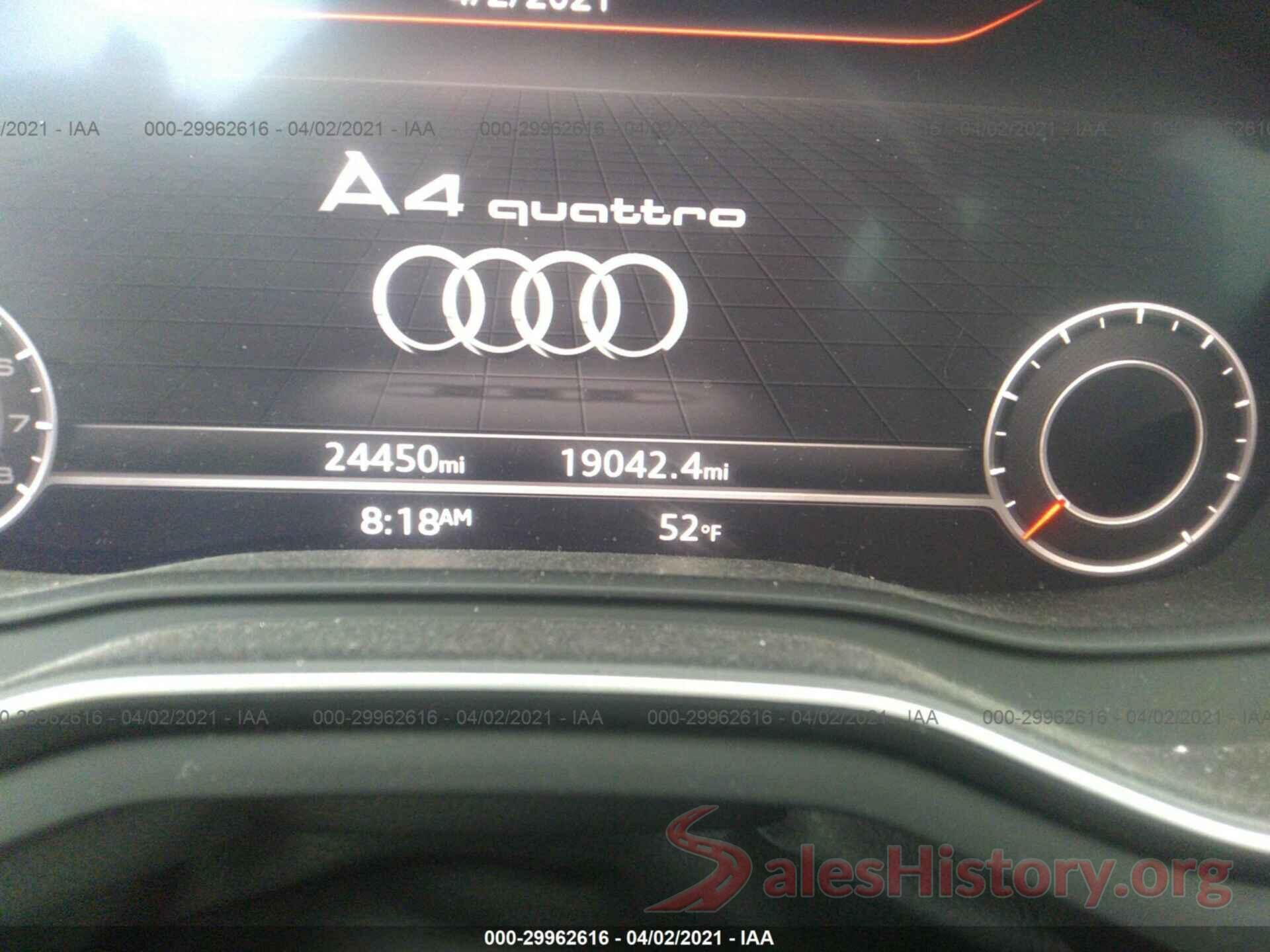 WAUENAF43JA108337 2018 AUDI A4