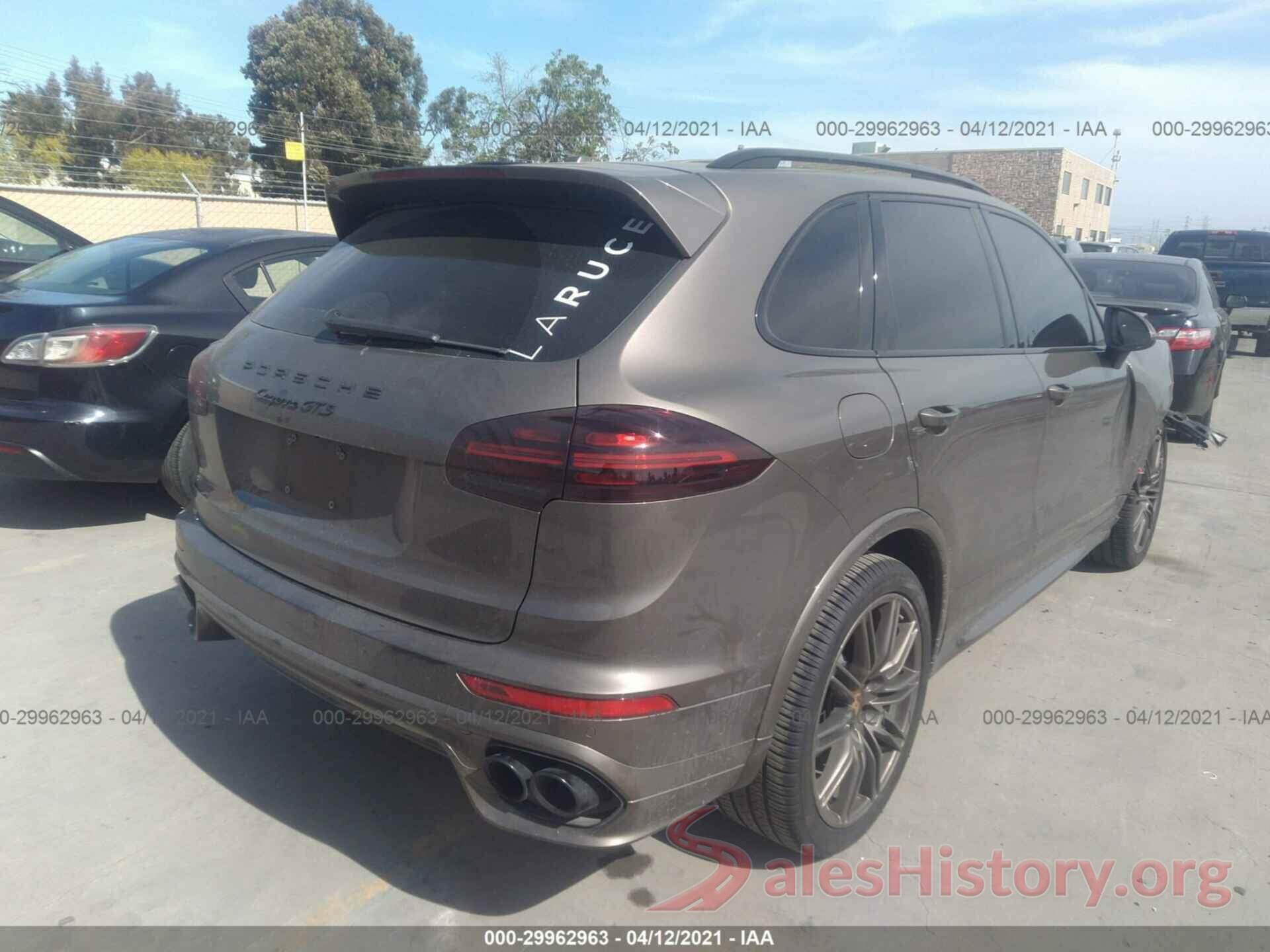 WP1AD2A2XGLA70424 2016 PORSCHE CAYENNE