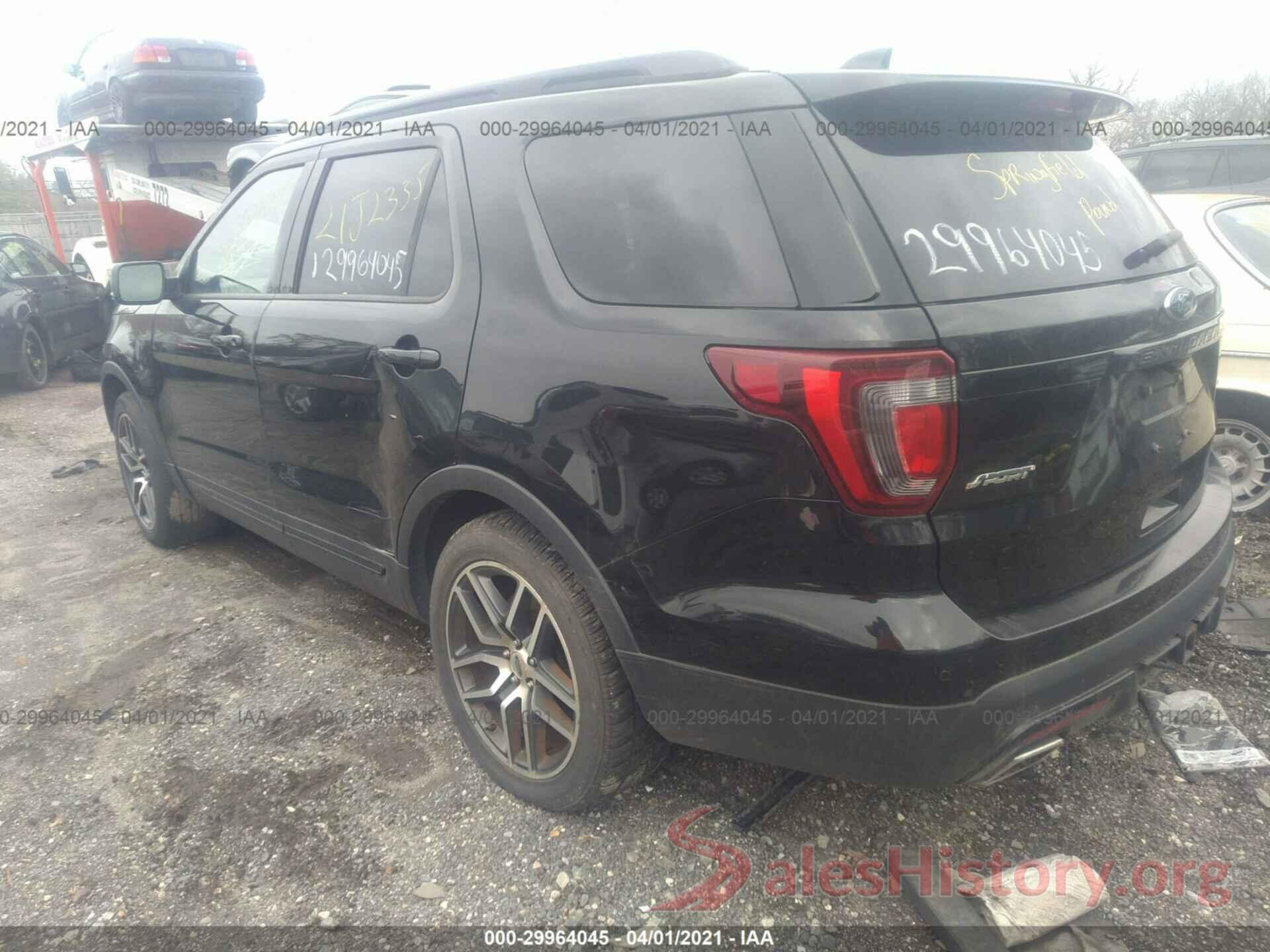 1FM5K8GT9GGB08547 2016 FORD EXPLORER