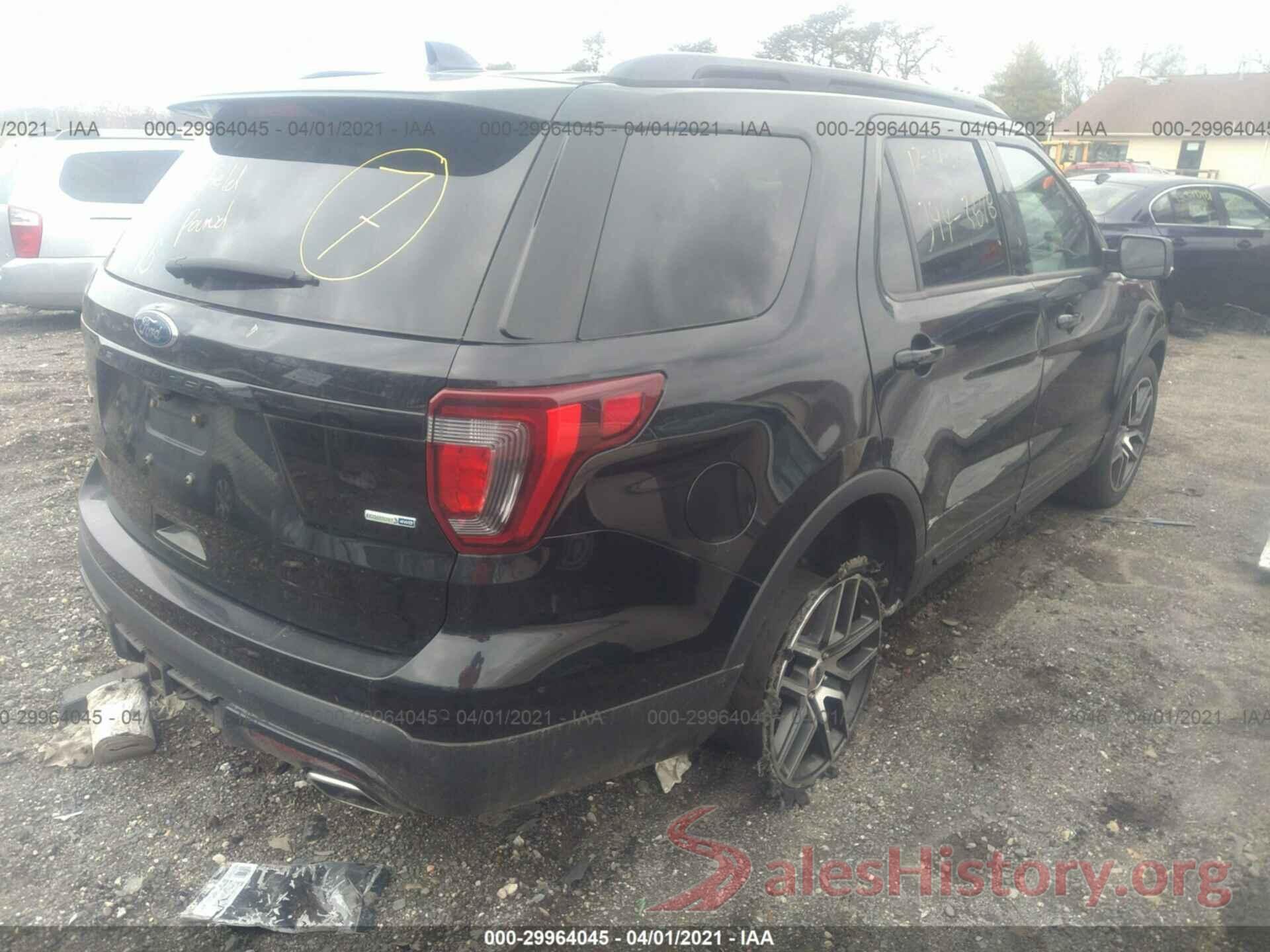 1FM5K8GT9GGB08547 2016 FORD EXPLORER