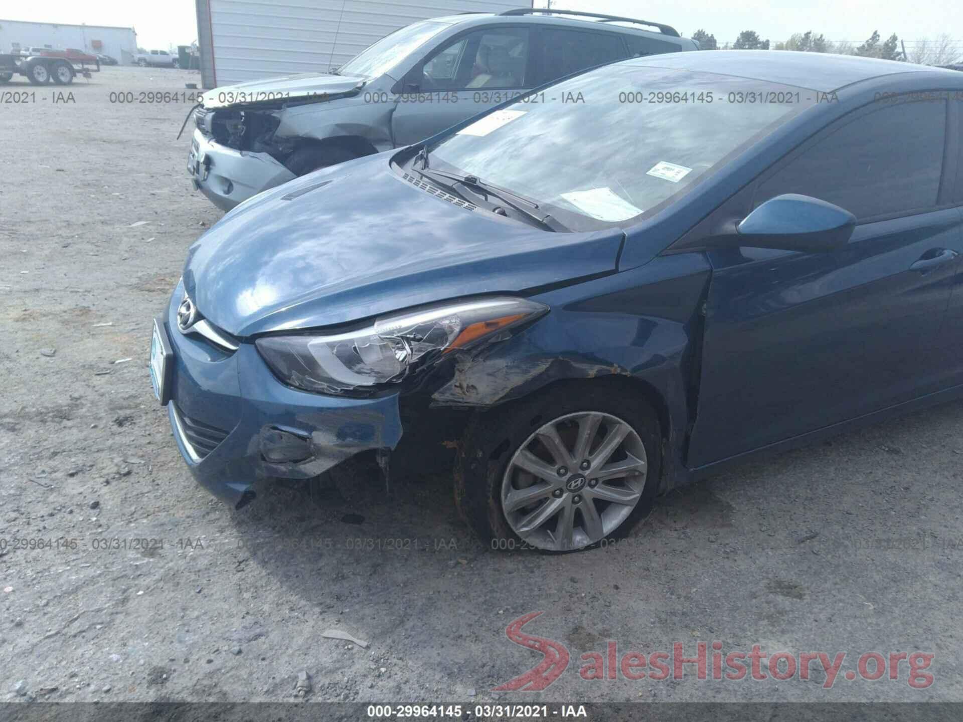 KMHDH4AE8GU480671 2016 HYUNDAI ELANTRA