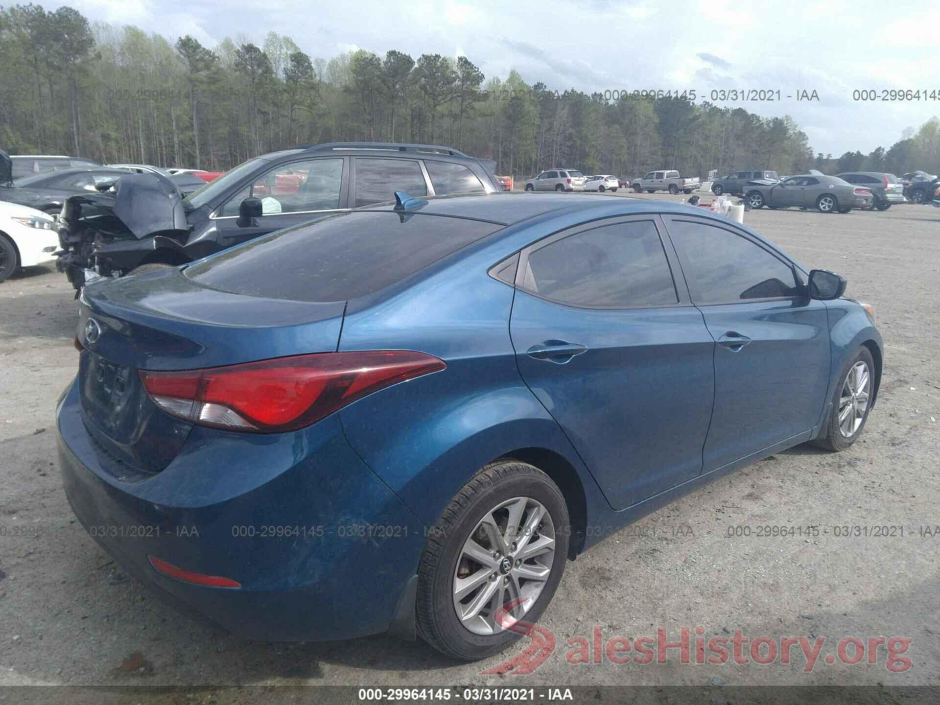 KMHDH4AE8GU480671 2016 HYUNDAI ELANTRA