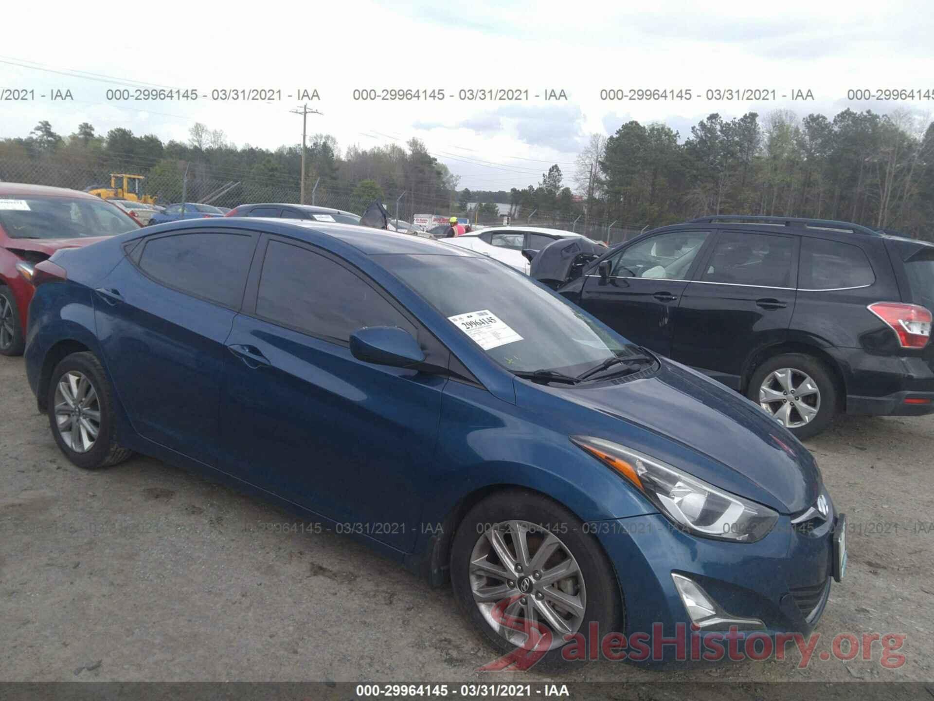 KMHDH4AE8GU480671 2016 HYUNDAI ELANTRA