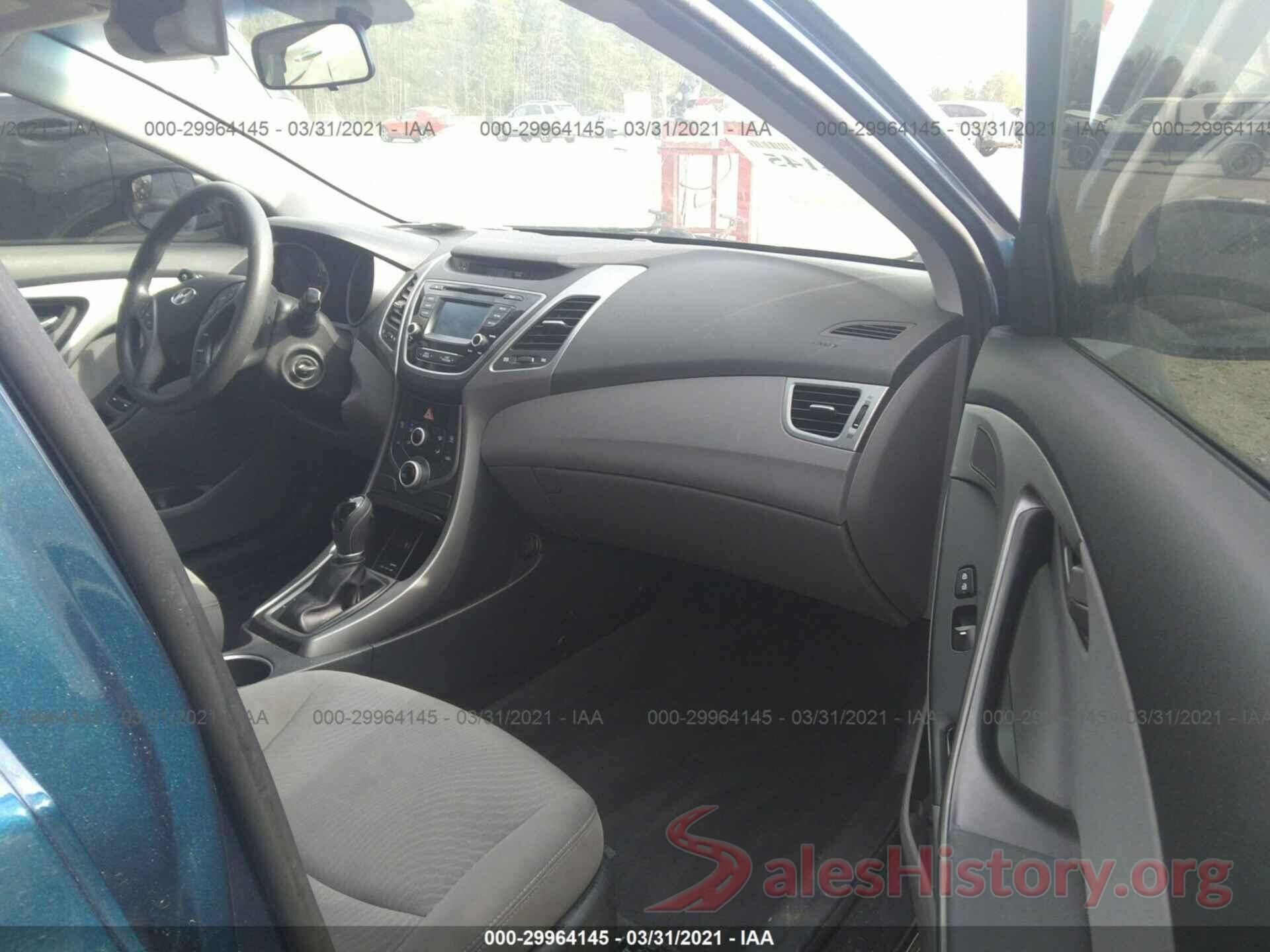 KMHDH4AE8GU480671 2016 HYUNDAI ELANTRA