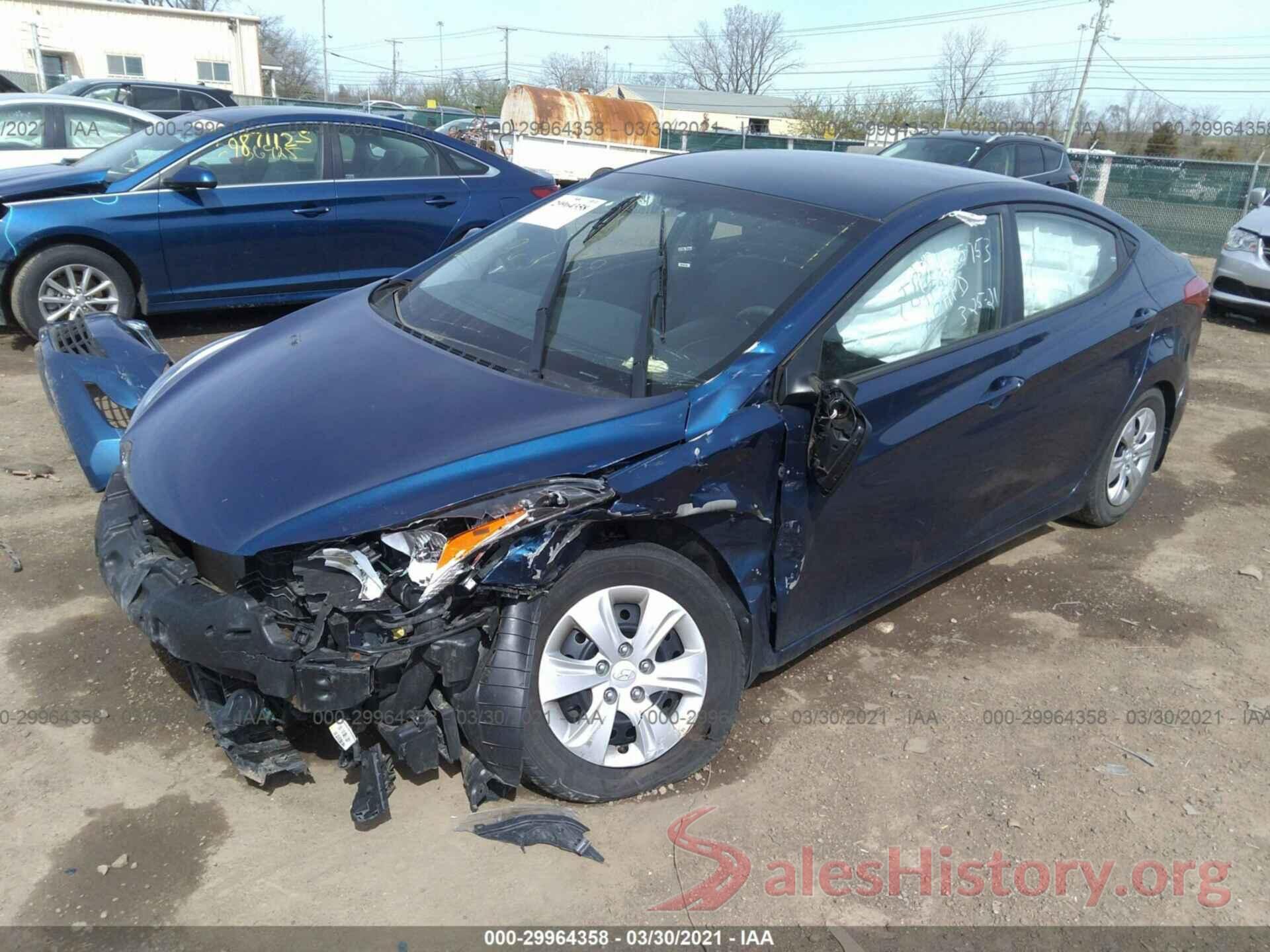 5NPDH4AE2GH679634 2016 HYUNDAI ELANTRA