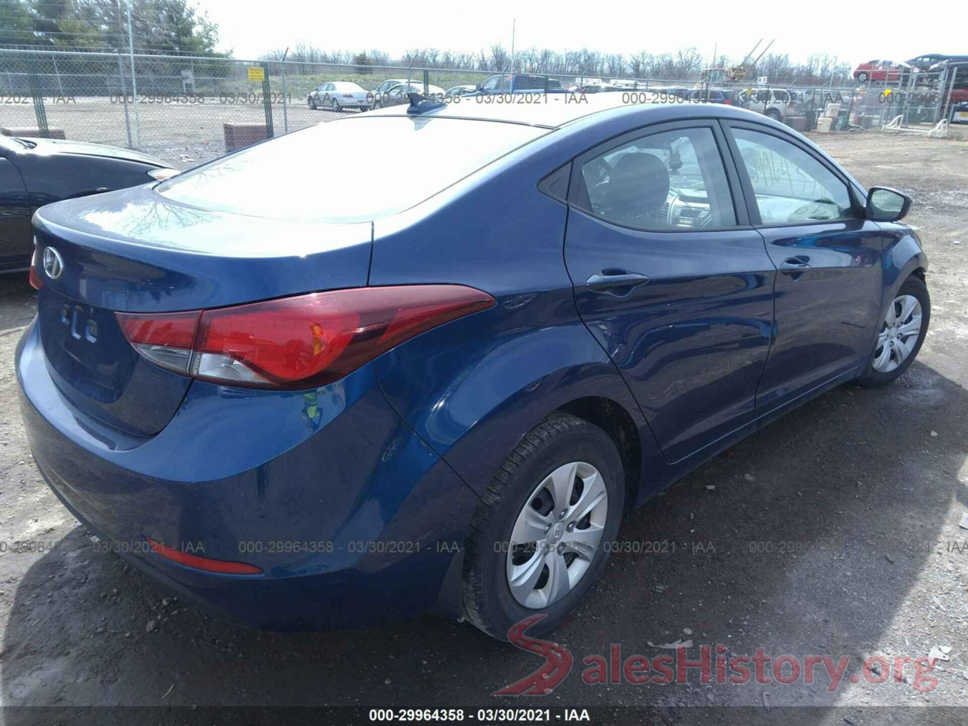 5NPDH4AE2GH679634 2016 HYUNDAI ELANTRA