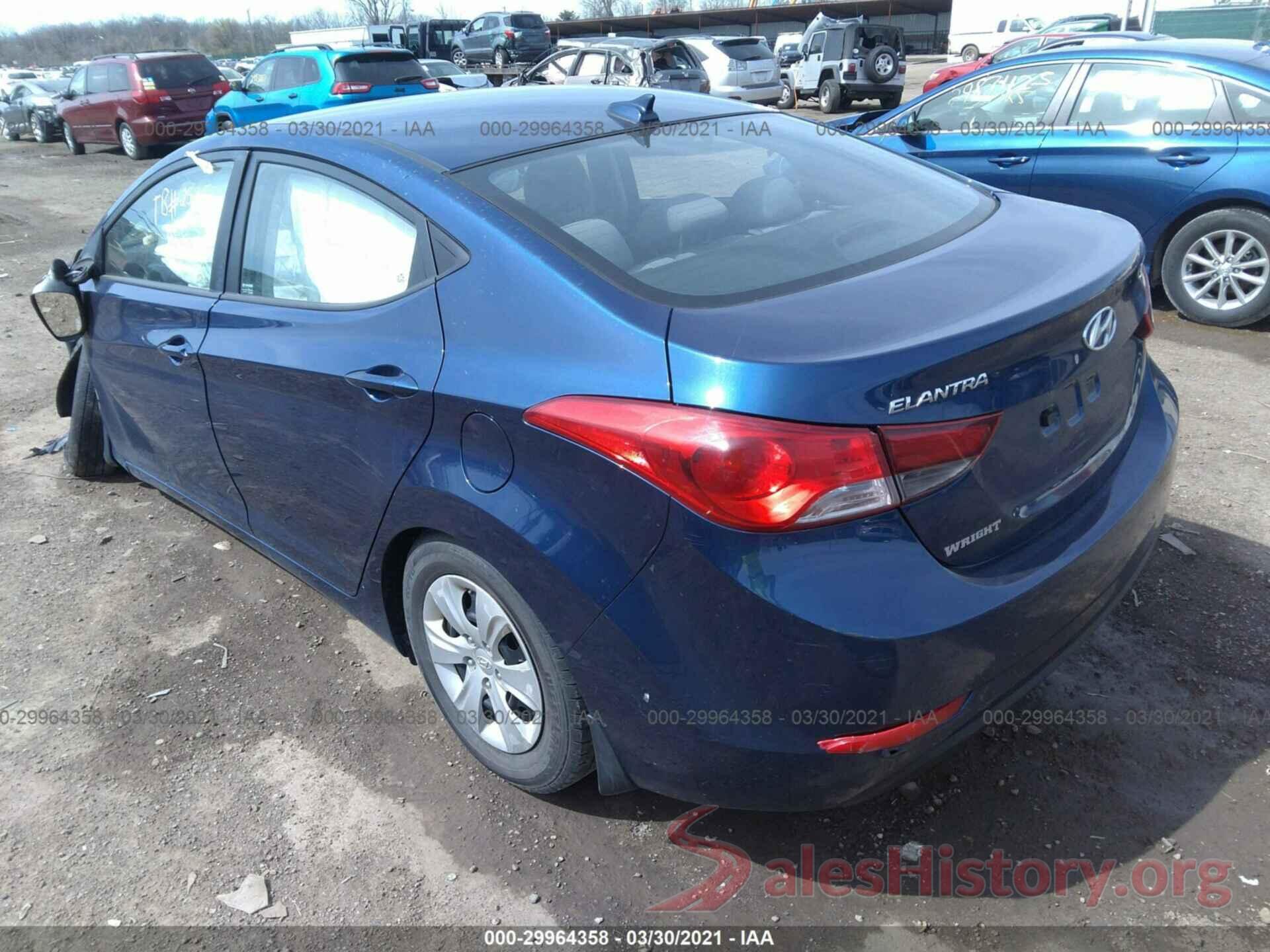 5NPDH4AE2GH679634 2016 HYUNDAI ELANTRA