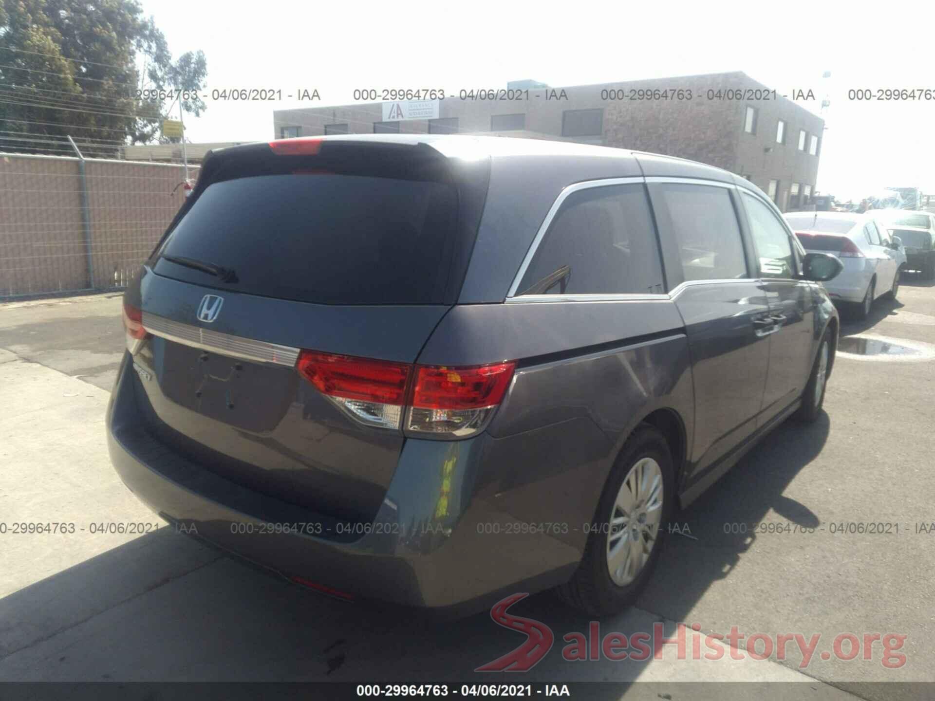 5FNRL5H26GB099369 2016 HONDA ODYSSEY