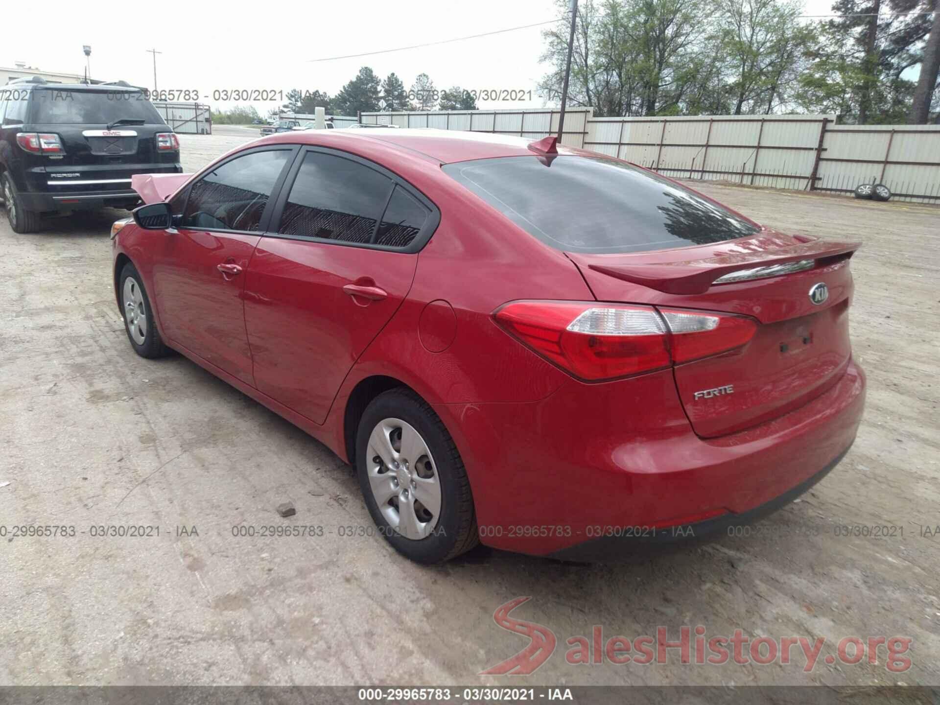 KNAFK4A66G5606850 2016 KIA FORTE